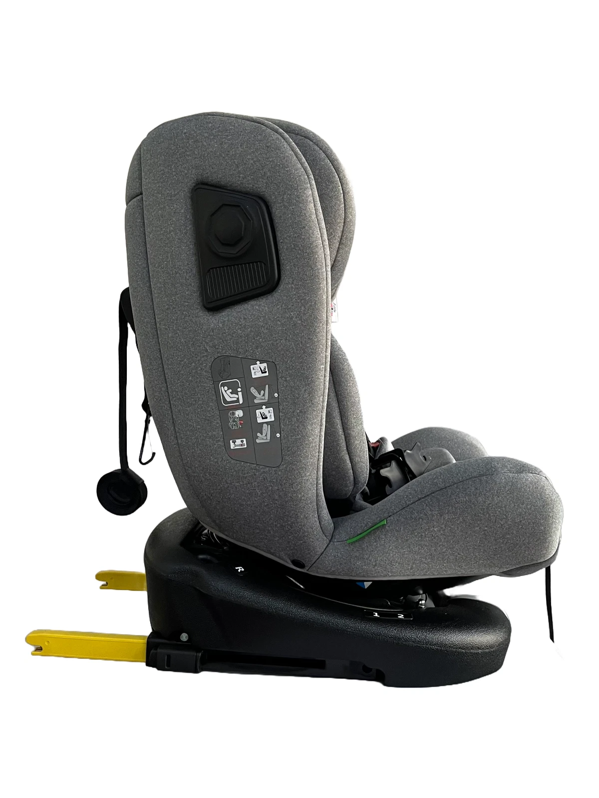 360 Spin ISOFIX Car Seat i-Size Grey 40-150cm Baby Toddler Child Booster thumbnail 13