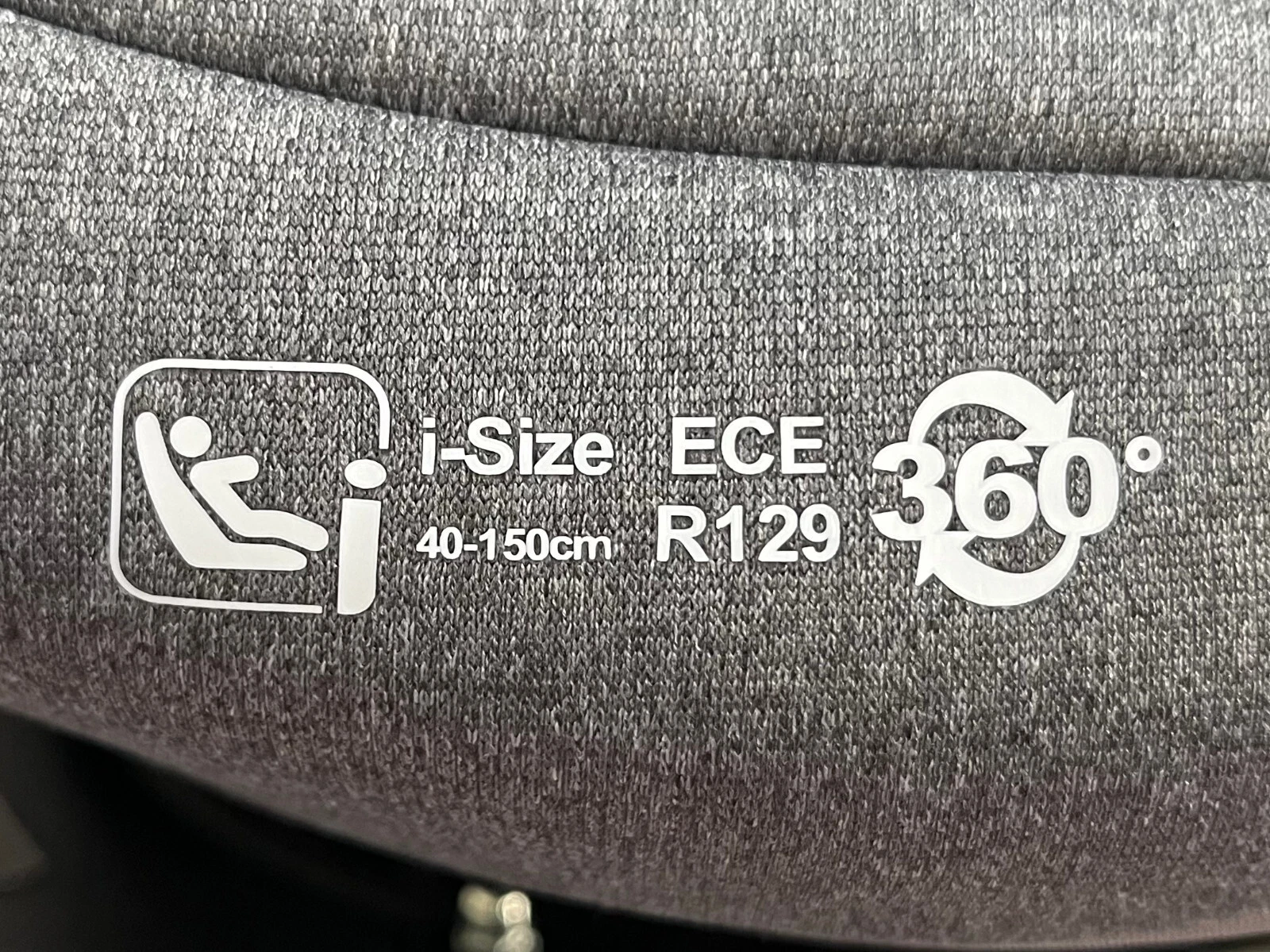 360 Spin ISOFIX Car Seat i-Size Grey 40-150cm Baby Toddler Child Booster thumbnail 15