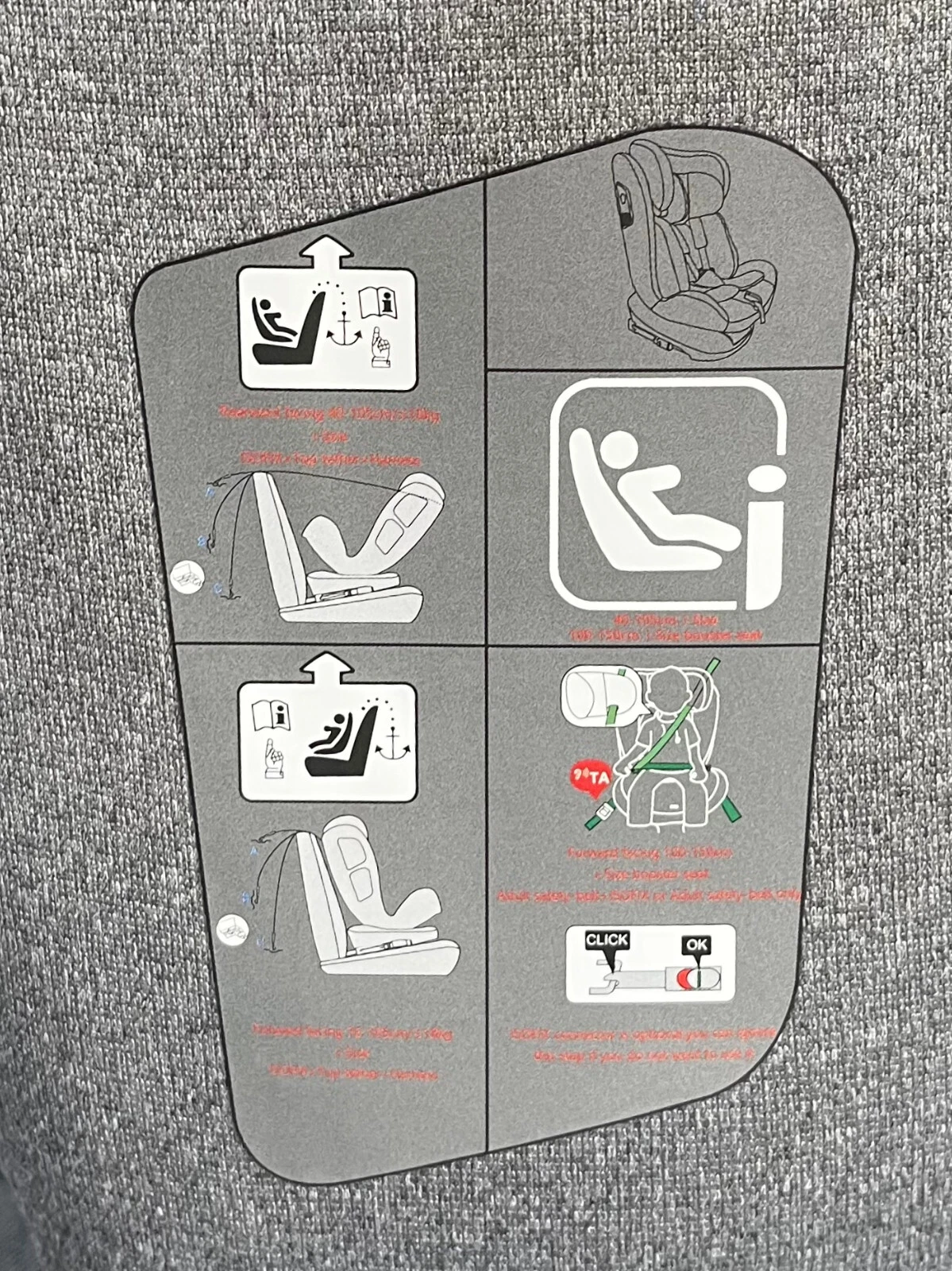 360 Spin ISOFIX Car Seat i-Size Grey 40-150cm Baby Toddler Child Booster thumbnail 7