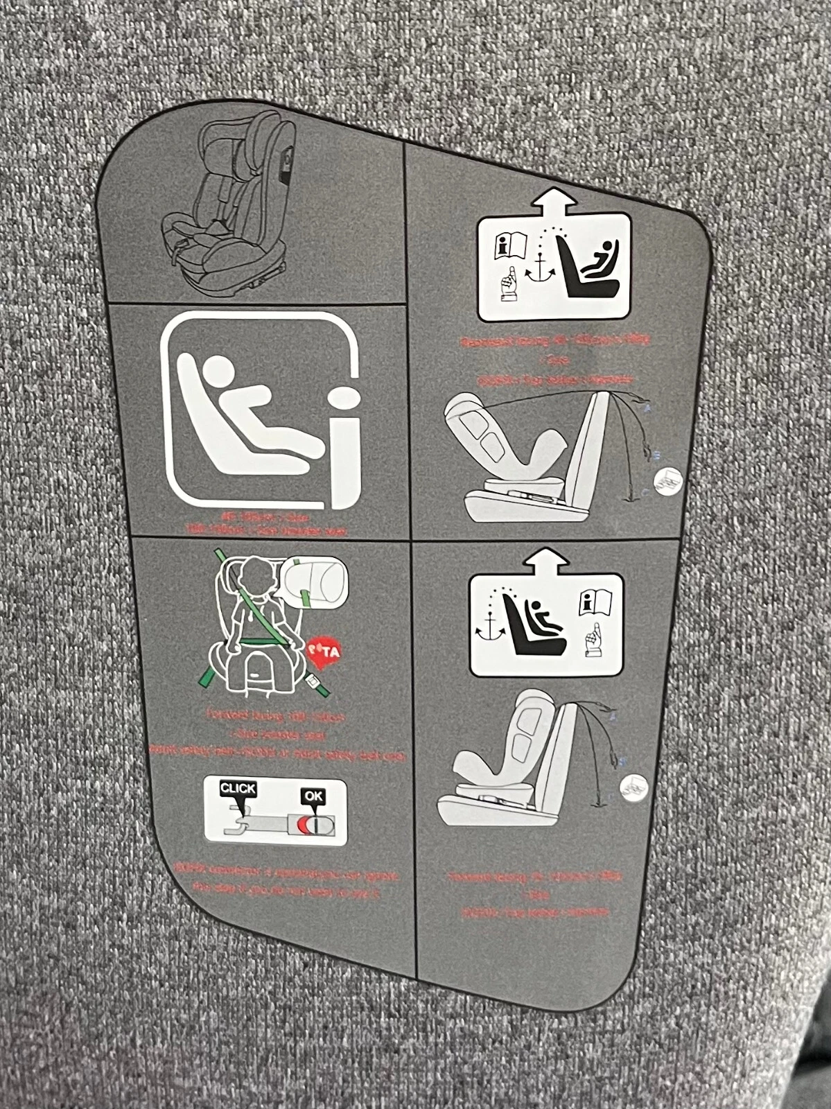 360 Spin ISOFIX Car Seat i-Size Grey 40-150cm Baby Toddler Child Booster thumbnail 8