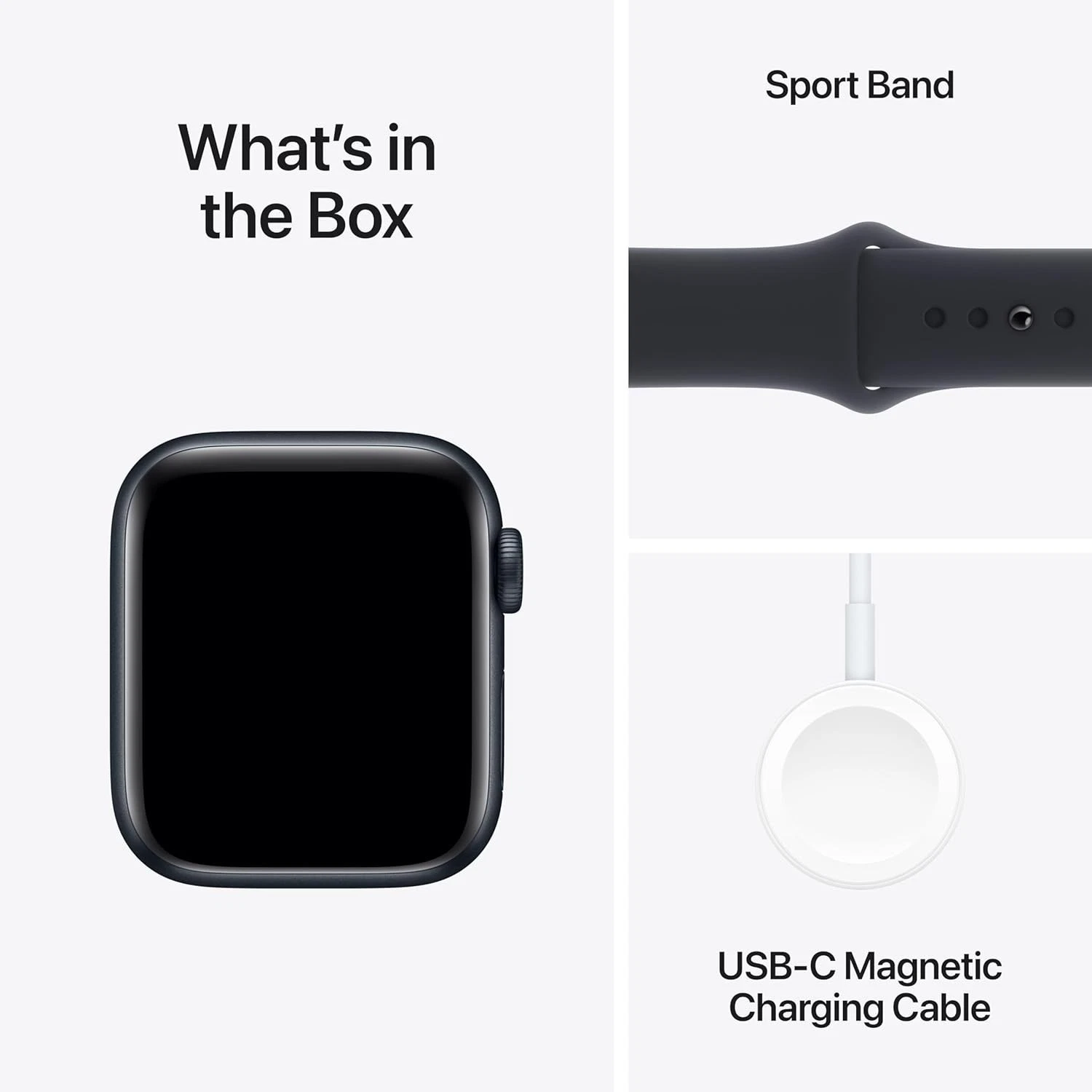 Apple Watch SE 2nd Gen 2023 GPS 40mm Midnight Aluminium Case Sport Band M/L thumbnail 5