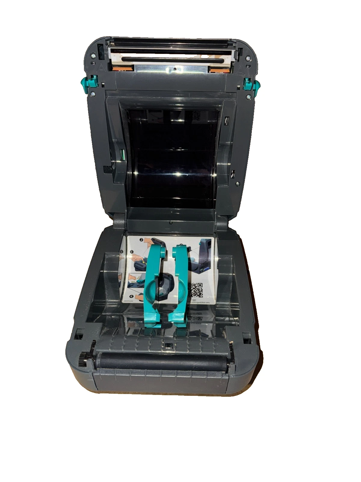 Zebra GX420d Label Printer 203dpi Direct Thermal 4x6 USB Serial Scratched GK420d thumbnail 6