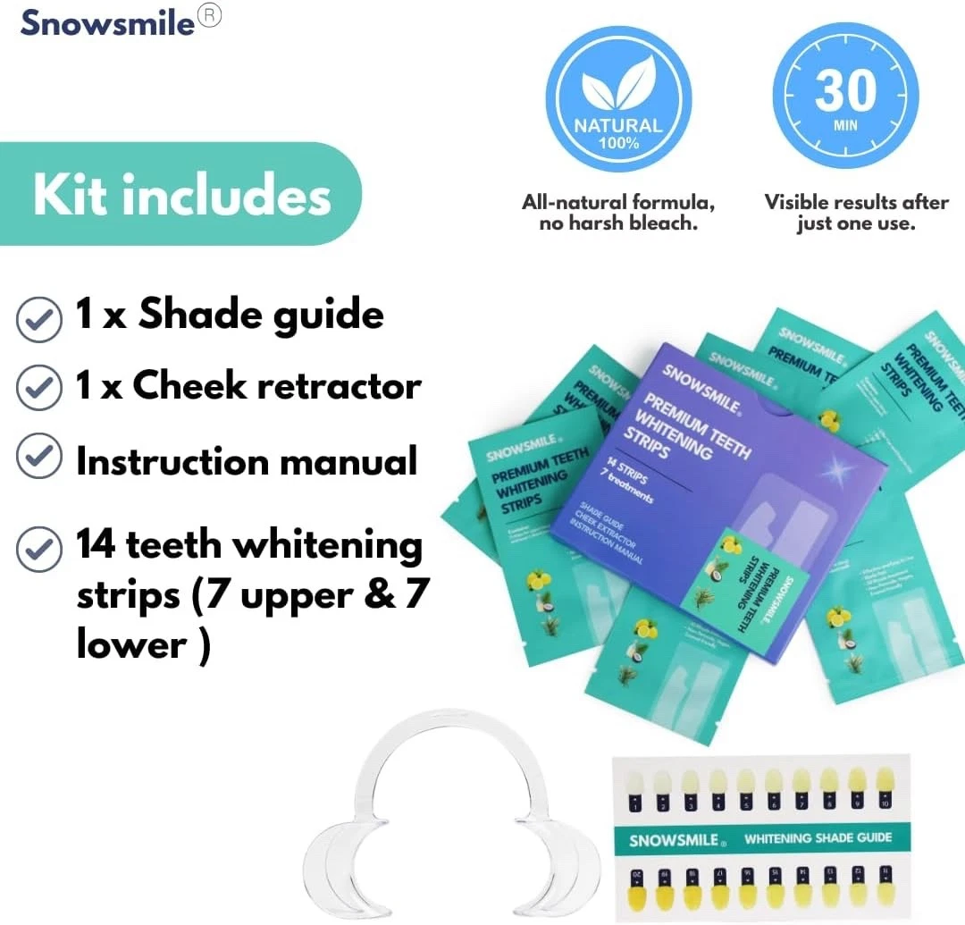 TEETH WHITENING STRIPS PROFESSIONAL UP 2 WEEKS SUPPLY TOOTH BLEACHING SAFE WHITE thumbnail 6
