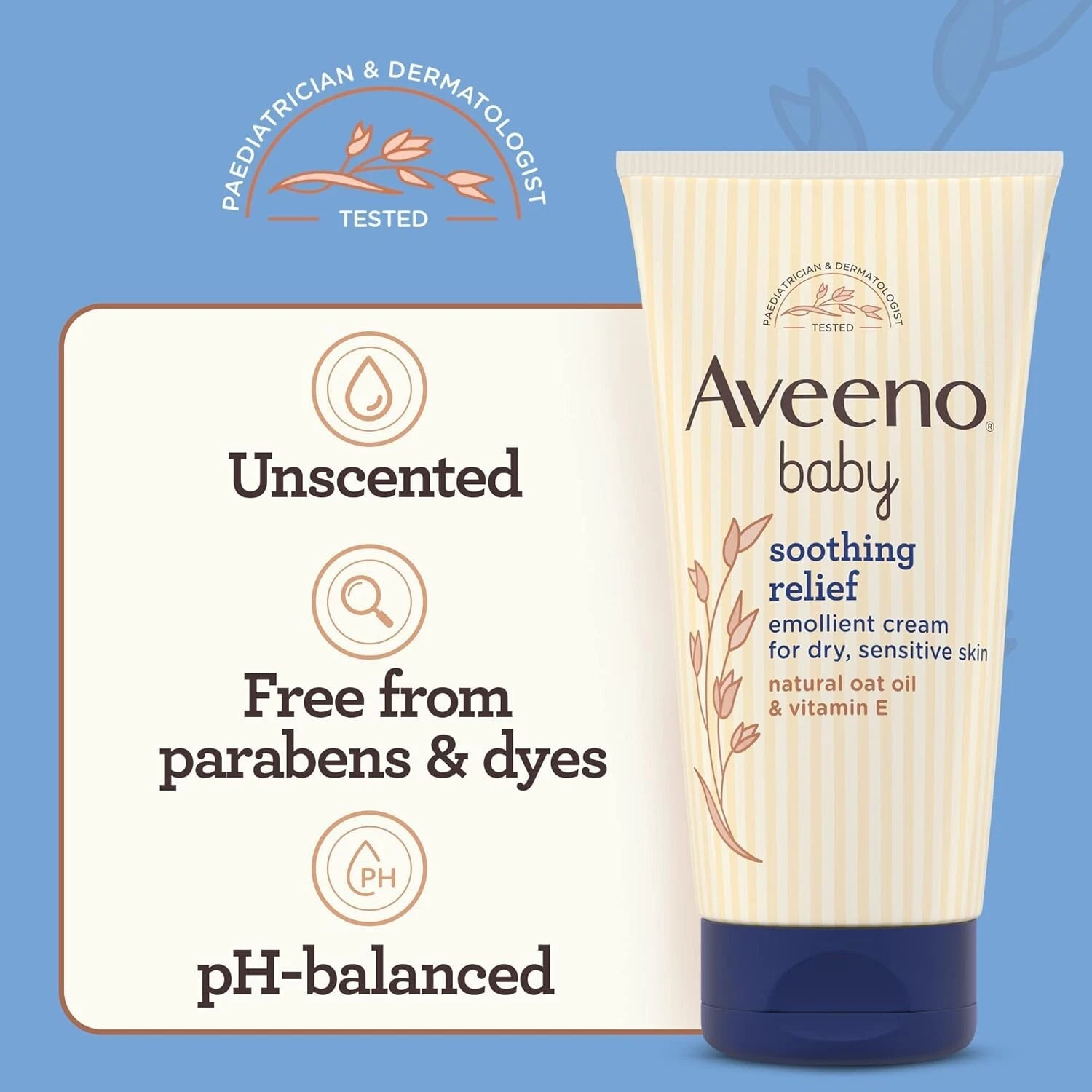 Aveeno Baby Soothing Relief Emollient Cream 150ml thumbnail 5