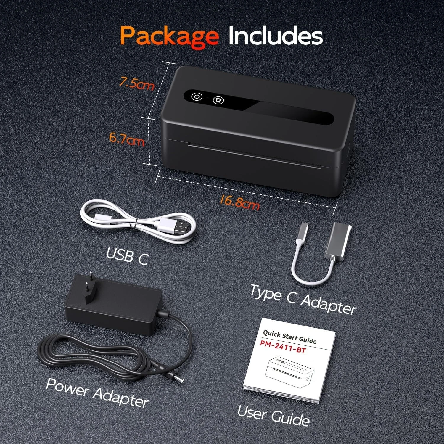 4x6 Bluetooth Thermal Label Printer Phomemo for for Royal Mail Evri DPD eBay thumbnail 3