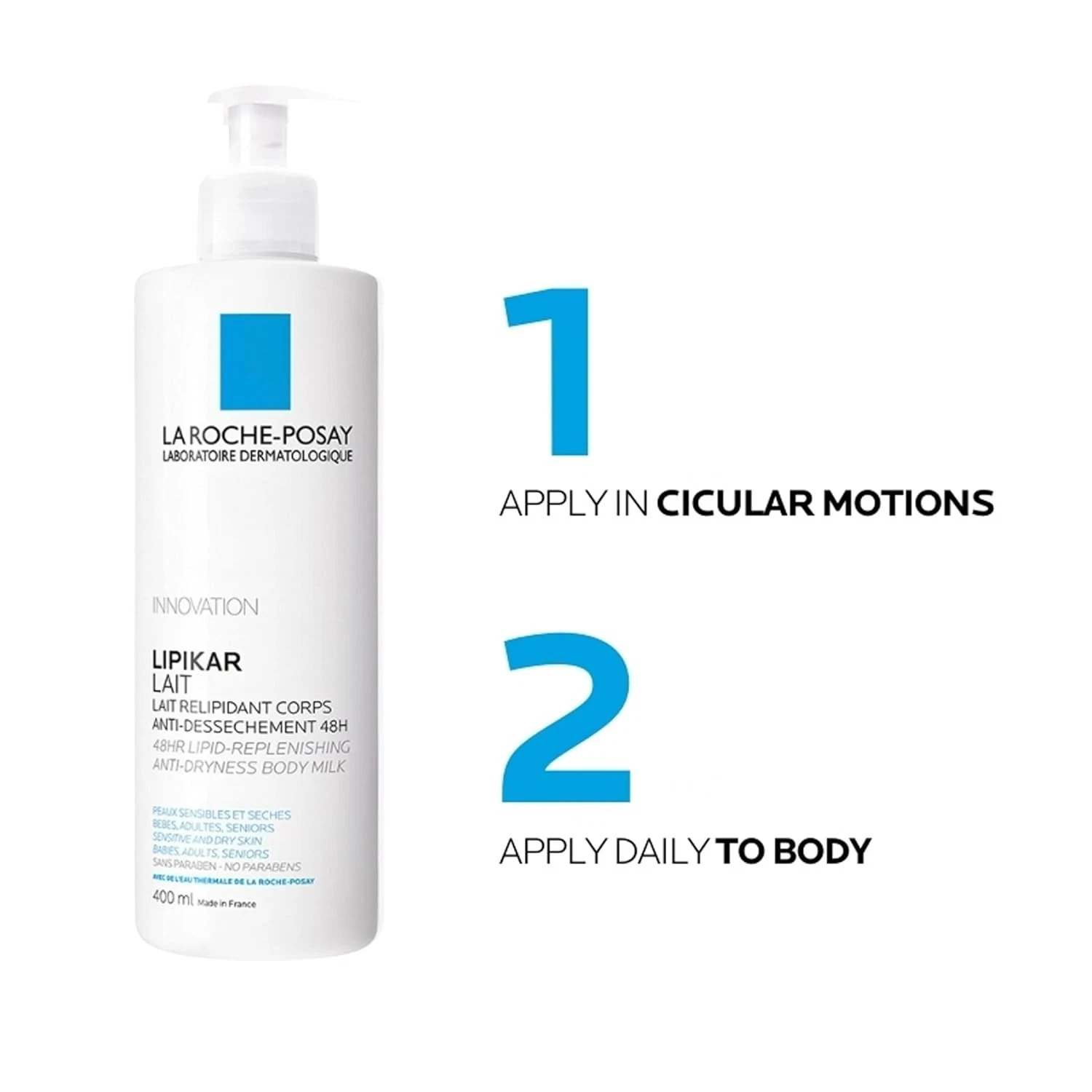 La Roche-Posay Lipikar Daily Repair Moisturizing Lotion 13.52 Oz Exp 07/2028 2PK thumbnail 4