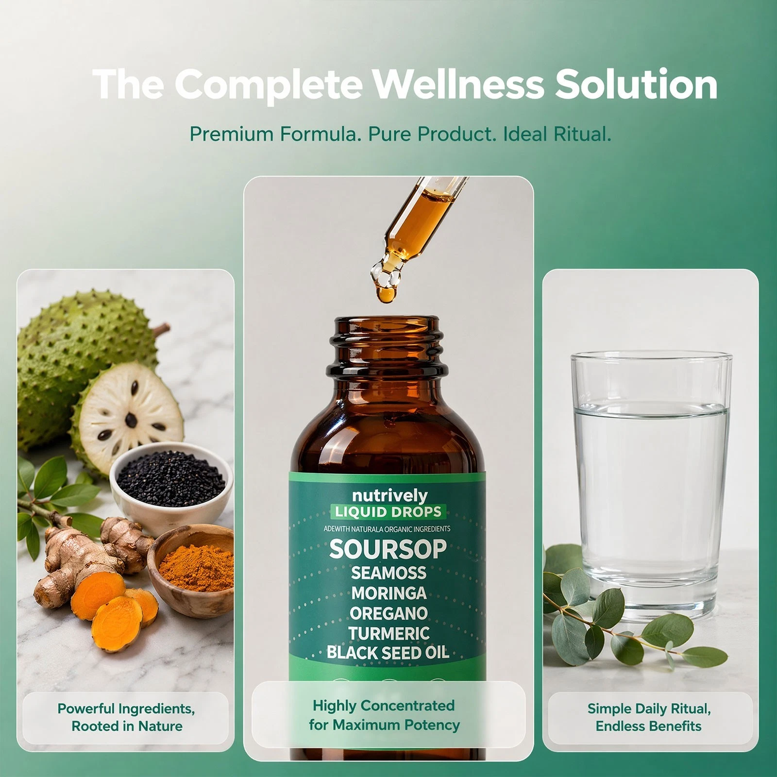 Soursop Black Seed Oil Liquid Drops, Organic Botanical Blend for Daily Wellness thumbnail 7