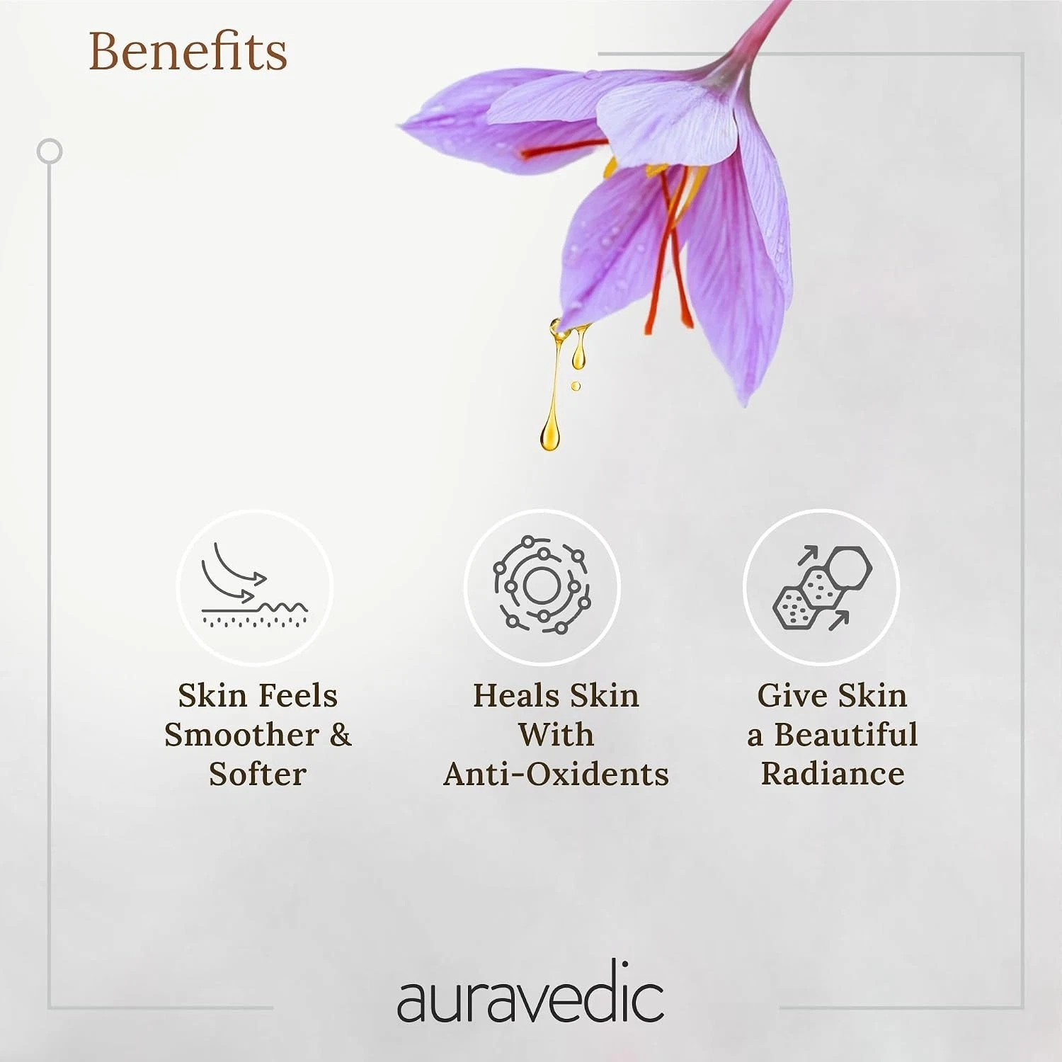 Auravedic Kumkumadi Gel 100g x2 Face Brightening Glow Purify Detox Skin Care thumbnail 3