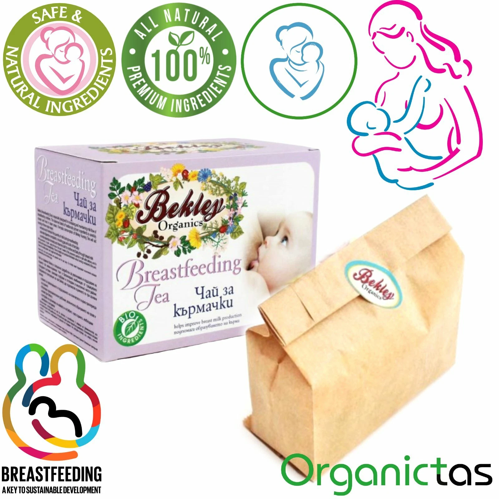 Organic Nursing Tea for Breastfeeding Mothers, increases & stimulates Lactation thumbnail 6