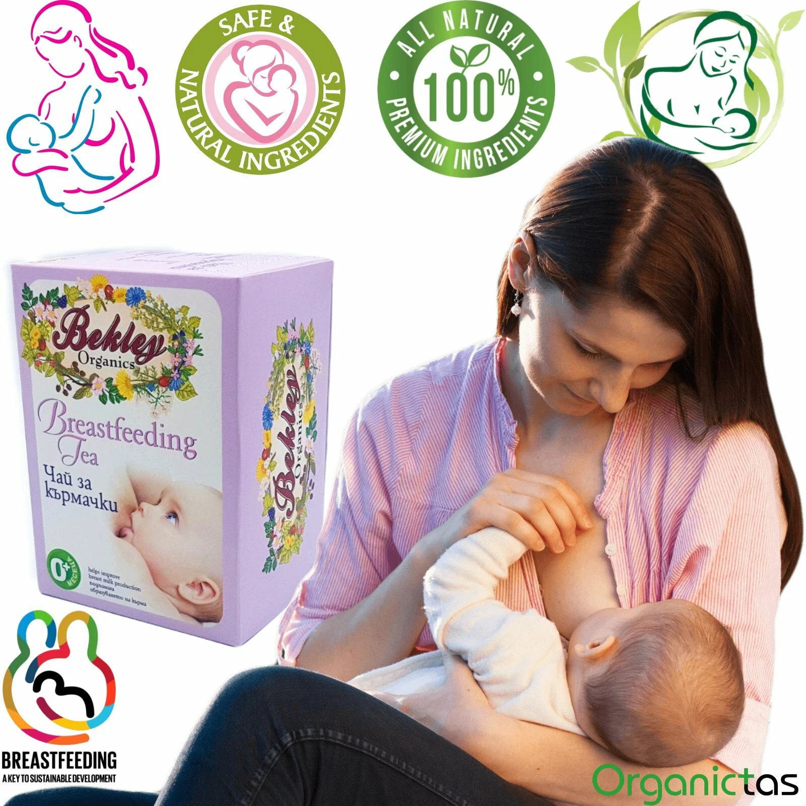 Organic Nursing Tea for Breastfeeding Mothers, increases & stimulates Lactation thumbnail 8