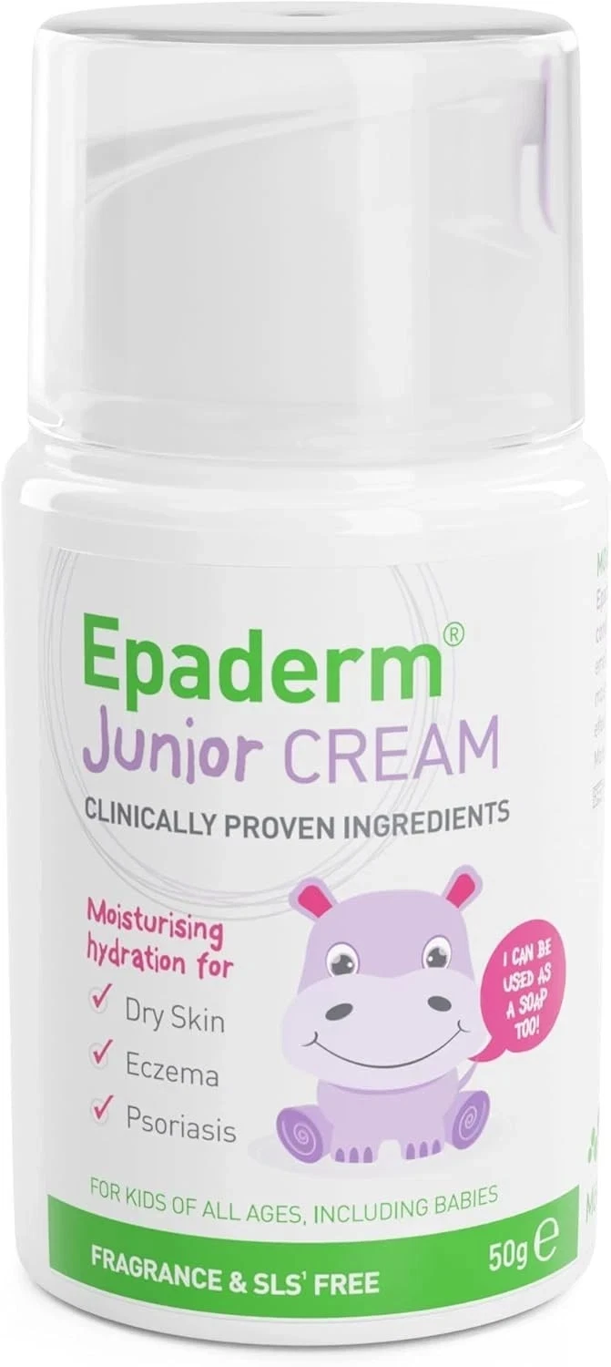 Epaderm Junior Cream Gentle Soothing Hydration 50G for Baby's Sensitive Skin