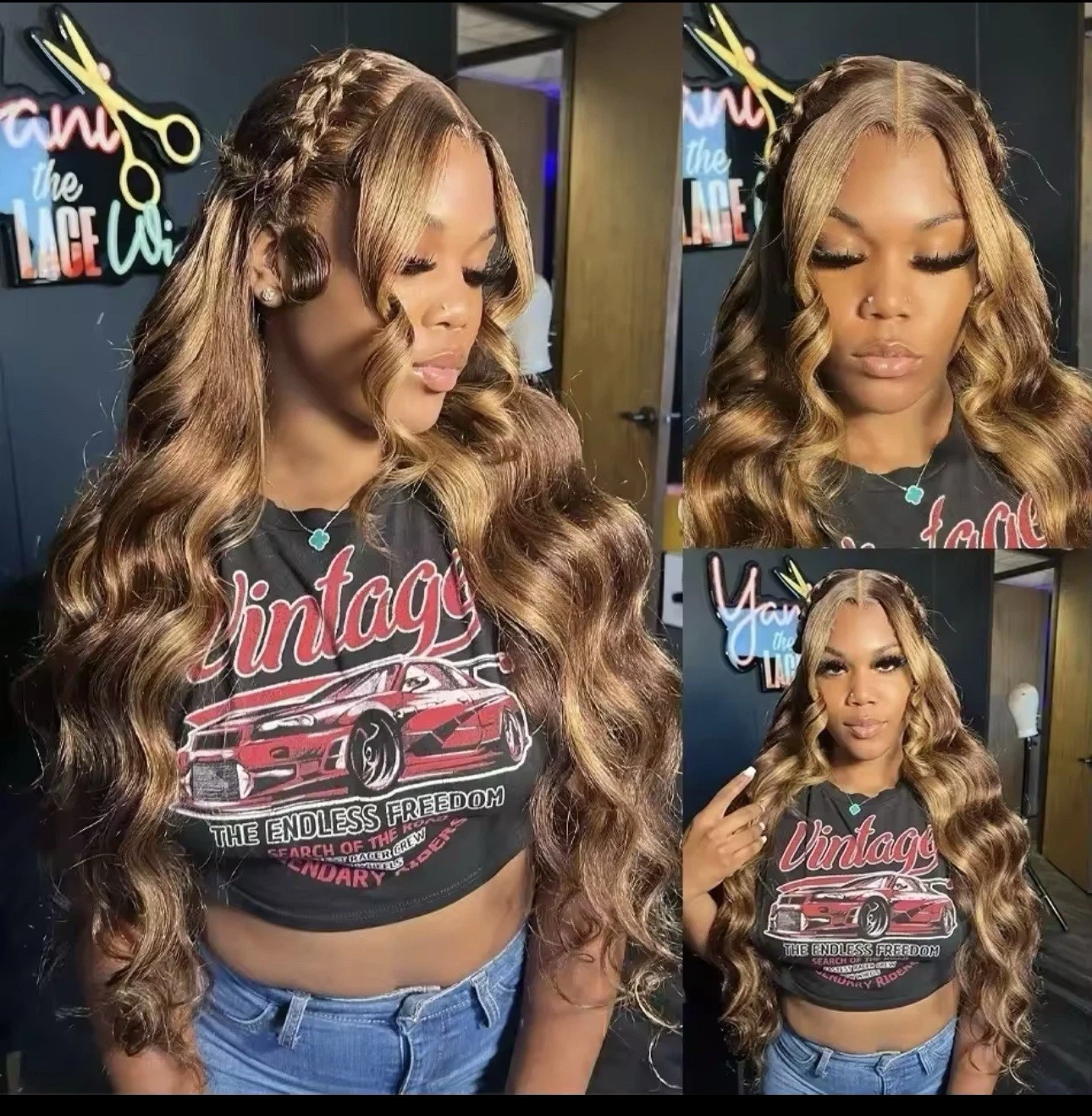 28InchLace Wig 13X6 Human Hair Transparent Preplucked Body Wave Lace Frontal 180 thumbnail 2
