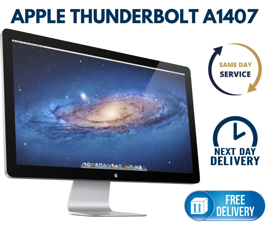 Apple A1407 Thunderbolt 27" IPS LCD Monitor with Speakers - Silver (MC914LL/A) thumbnail 2