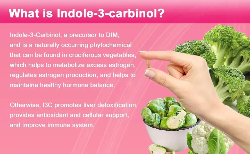 Indole-3-Carbinol + Resveratrol 1000mg Capsules | Detox & Cellular | VITAPHARMA thumbnail 3
