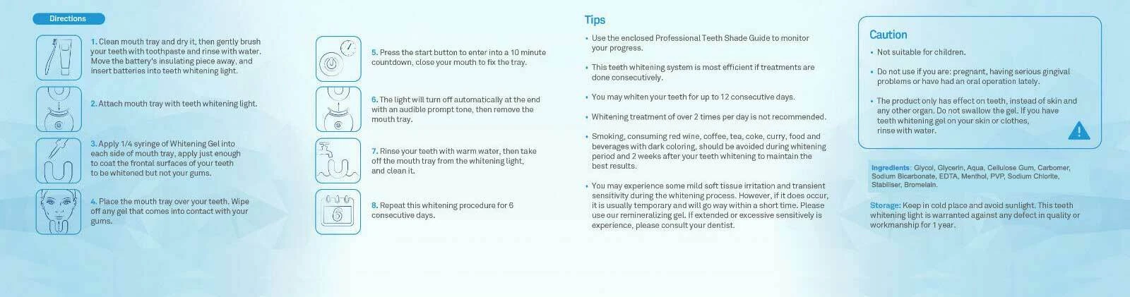 TEETH WHITENING KIT TOOTH WHITENER BLEACH DENTAL STRONG SAFE | PEP-WHITE ULTRA thumbnail 4