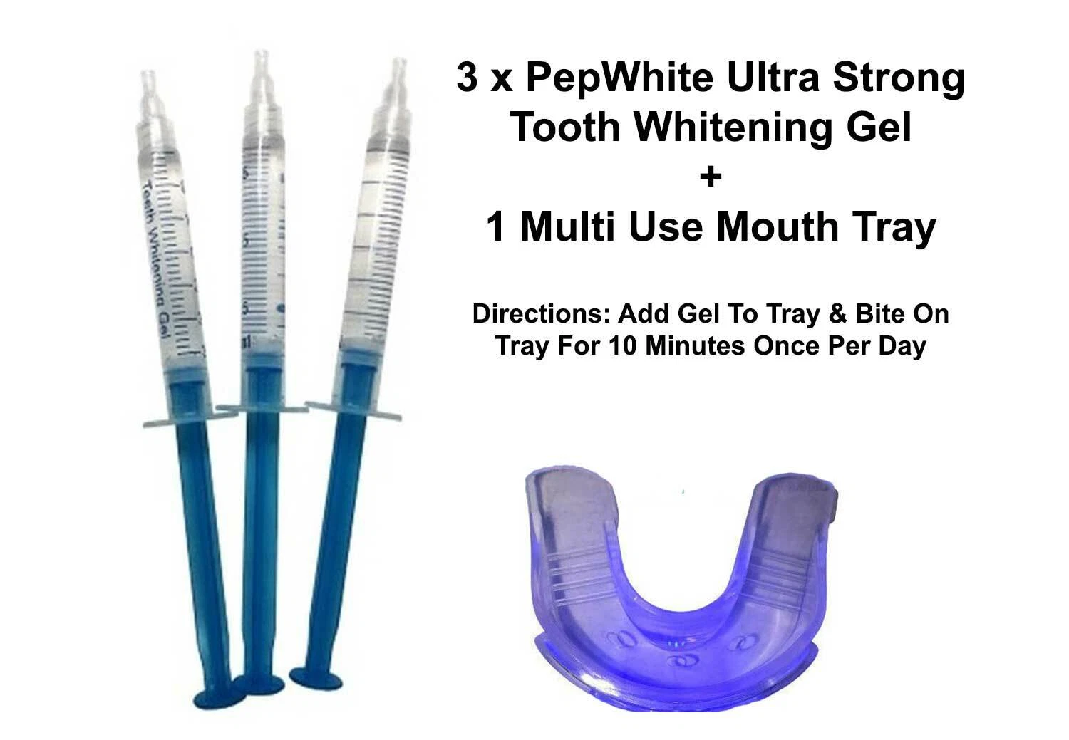 TEETH WHITENING KIT TOOTH WHITENER BLEACH DENTAL STRONG SAFE | PEP-WHITE ULTRA thumbnail 5