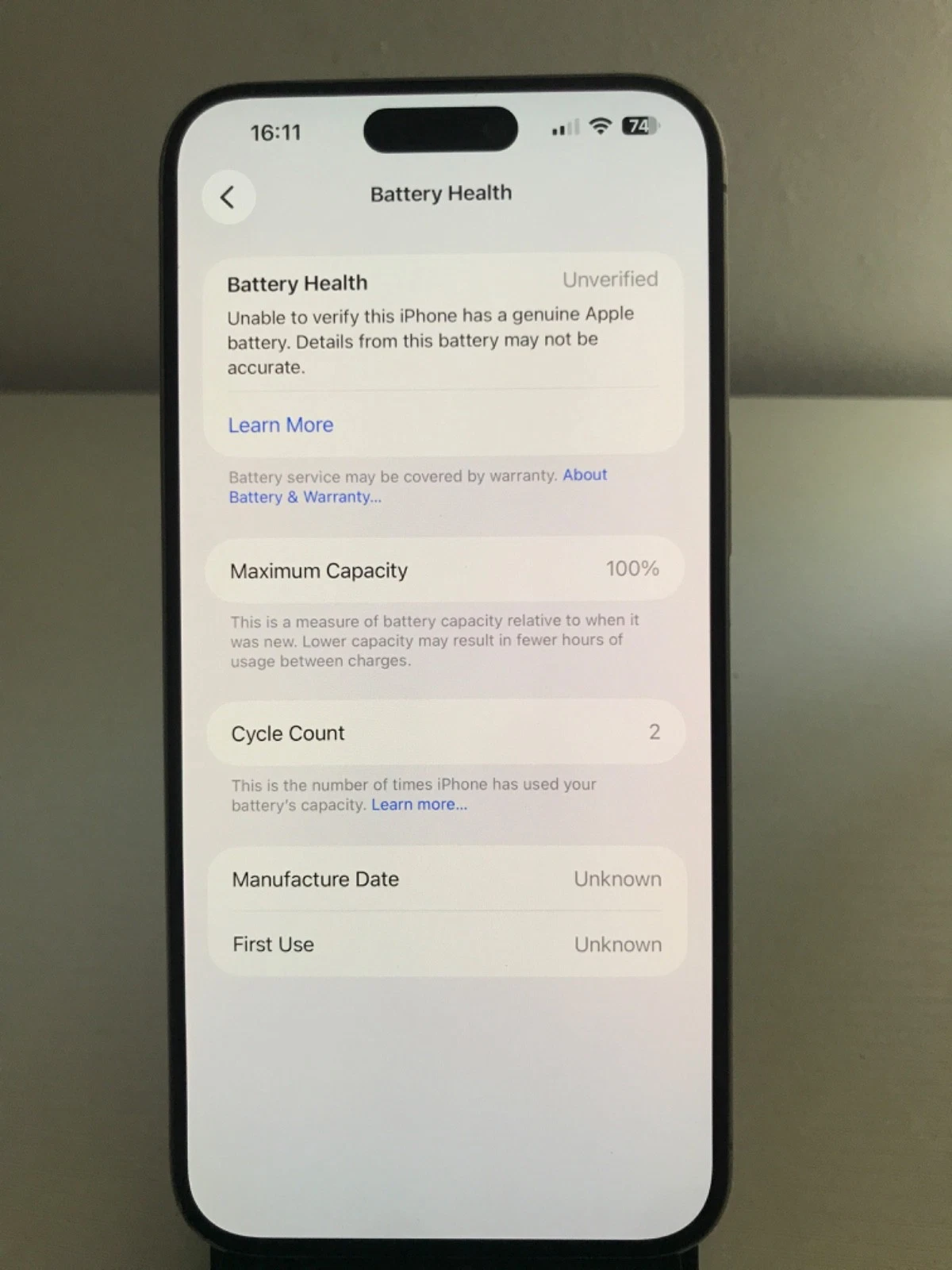Apple iPhone 15 Pro Max - 256GB - Natural Titanium (Unlocked) - READ DESCRIPTION thumbnail 3