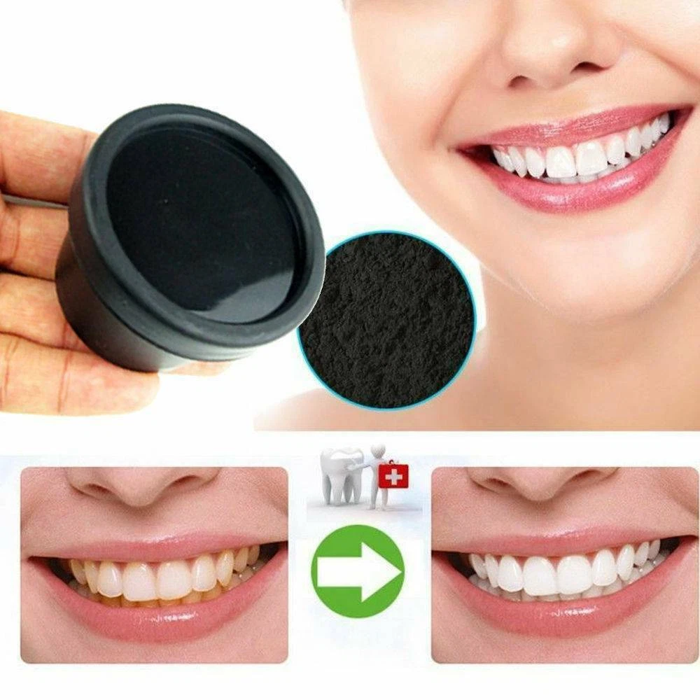 Charcoal Teeth Tooth Whitening Powder Natural Organic Toothpaste Toothbrush Oral thumbnail 5