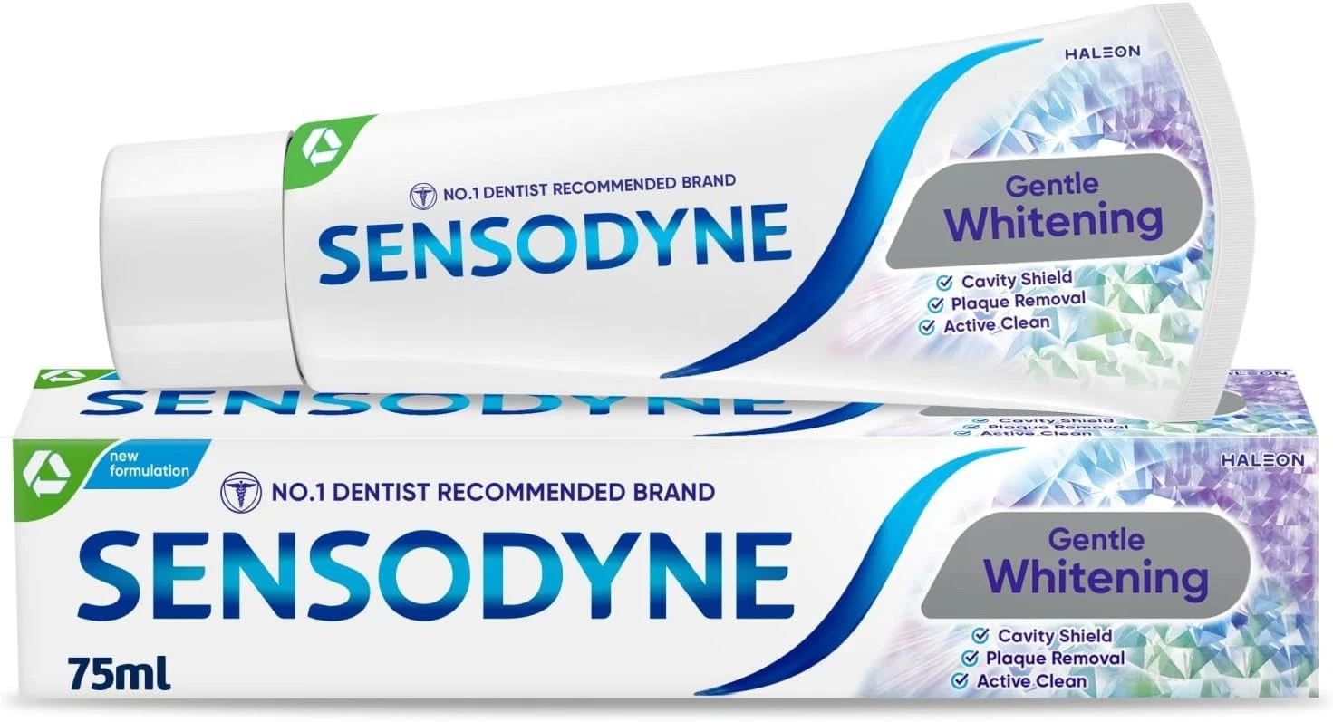 Sensodyne Whitening Sensitive Toothpaste 75ml Daily Care Gentle – Pack of 12 thumbnail 3