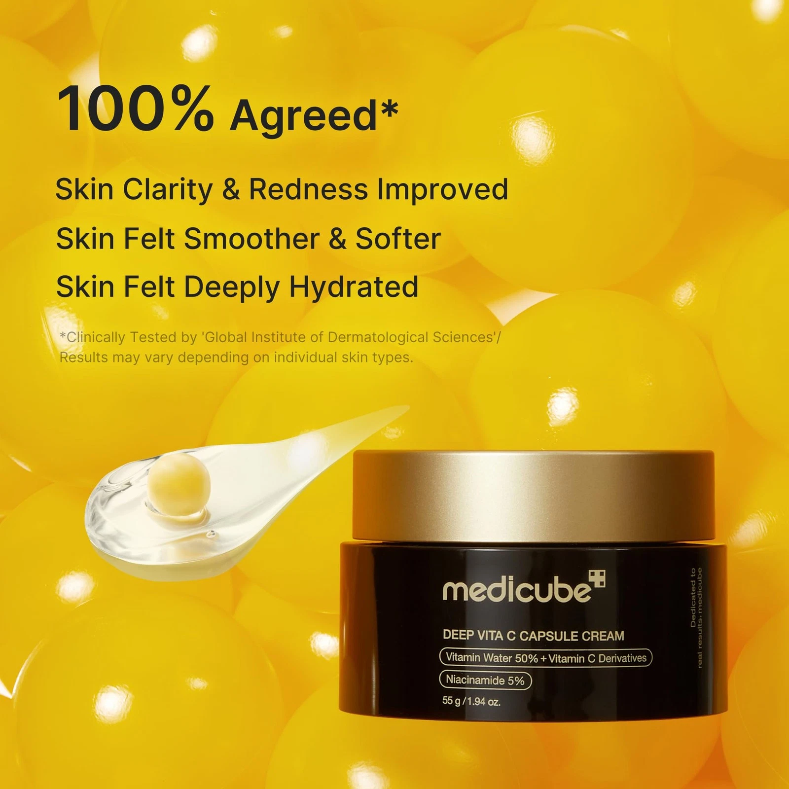 medicube Deep Vitamin C Golden Capsule Face Moisturiser - Liposome Capsules For thumbnail 5