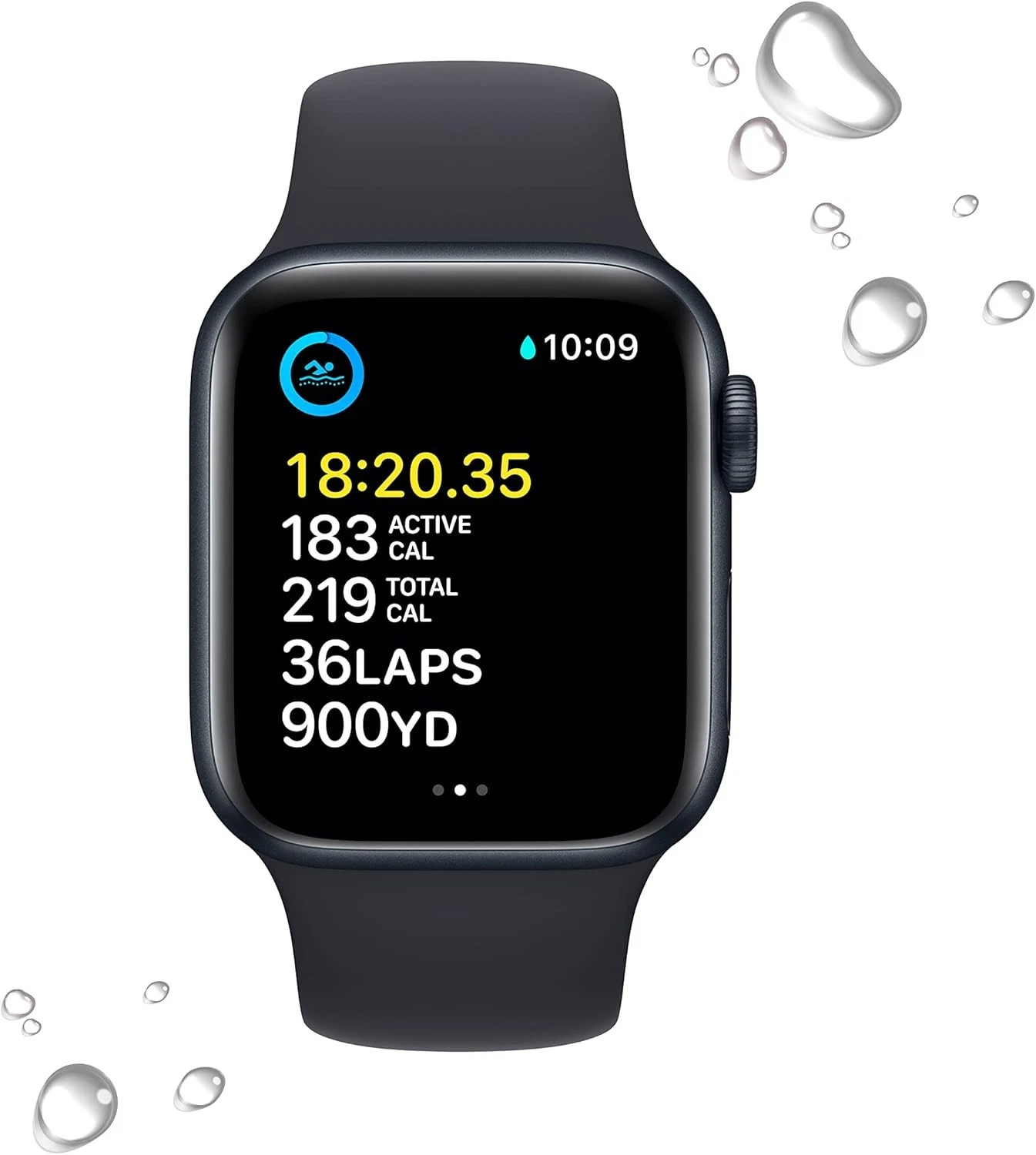 Apple Watch Series SE GPS 44mm Aluminum Excellent 100% Battery - Mint thumbnail 2