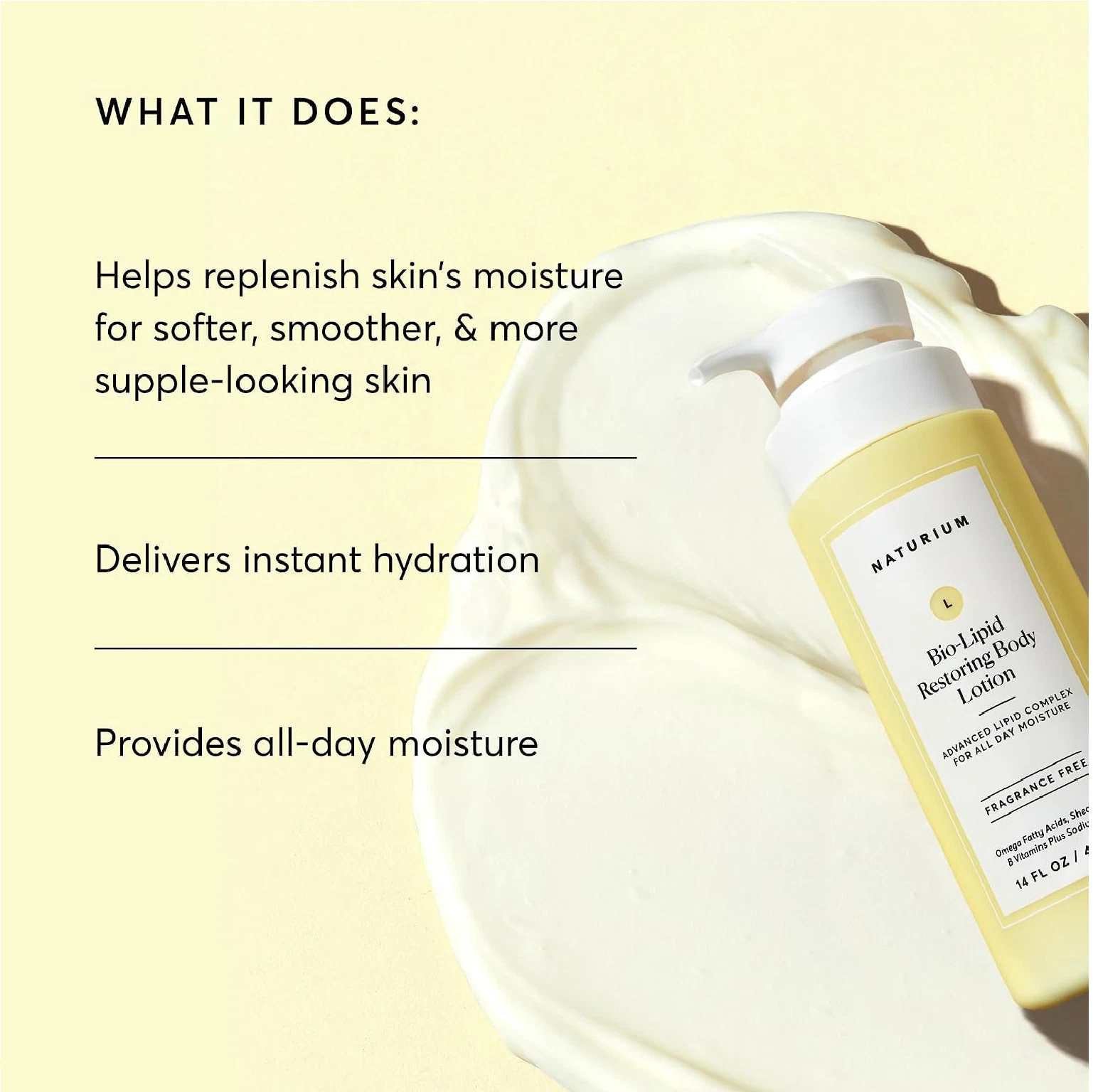 Naturium Bio-Lipid Restoring Moisturizing Body Lotion with Shea Butter, Fragranc thumbnail 3