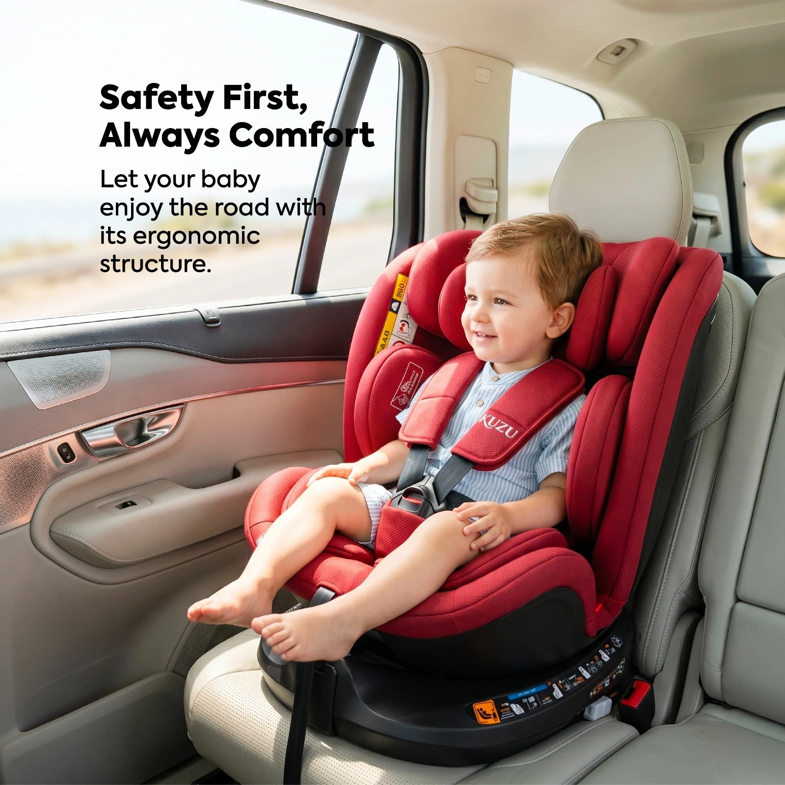 Kuzu Mila Pro 360° Rotating i-Size/R129 Car Seat Group 0+/1/2/3 ISOFIX 40-150cm thumbnail 3