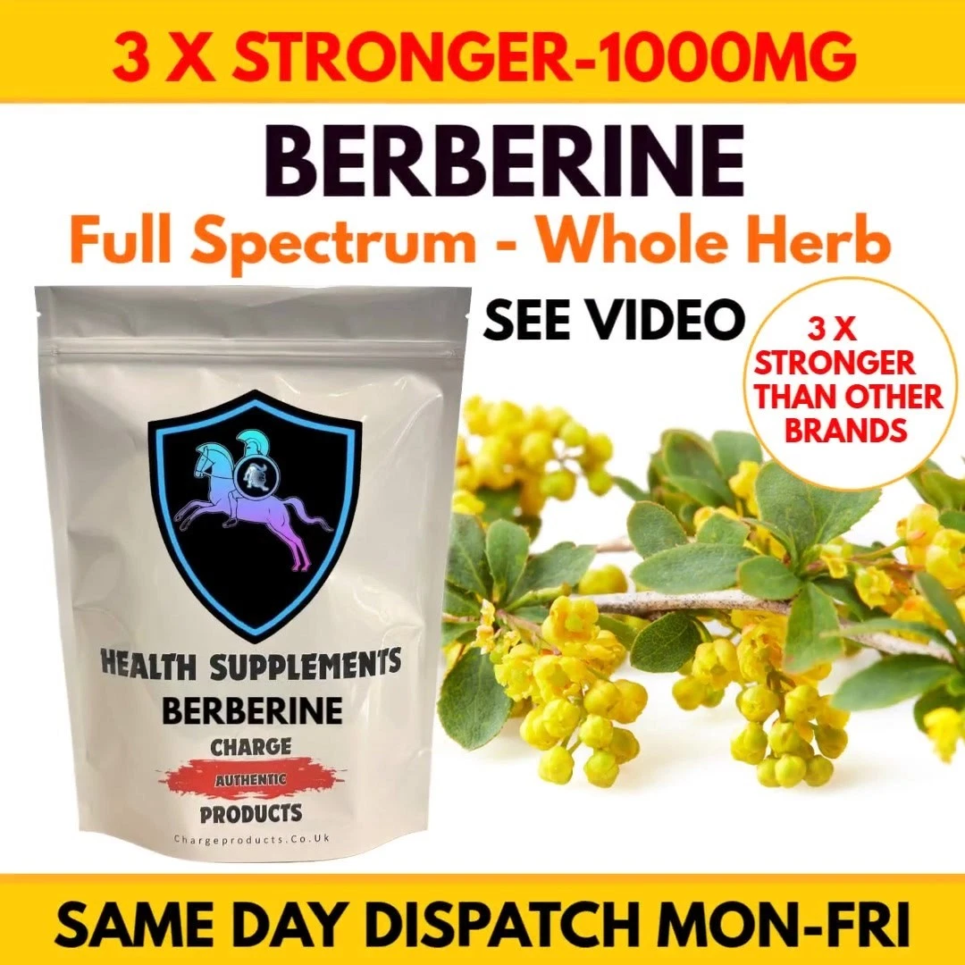 Berberine 10000mg 365 Tablets Blood Sugar & Metabolic Support High Strength 10:1