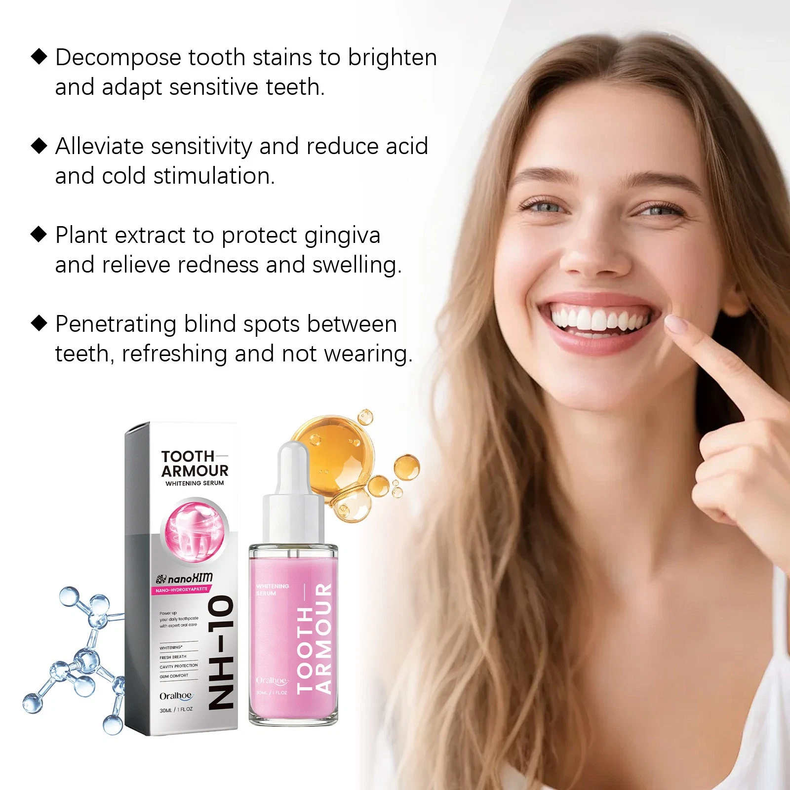 Tooth Armour Fluoride Free Toothpaste Serum Tooth Restoration Health Liquid 30ml thumbnail 2