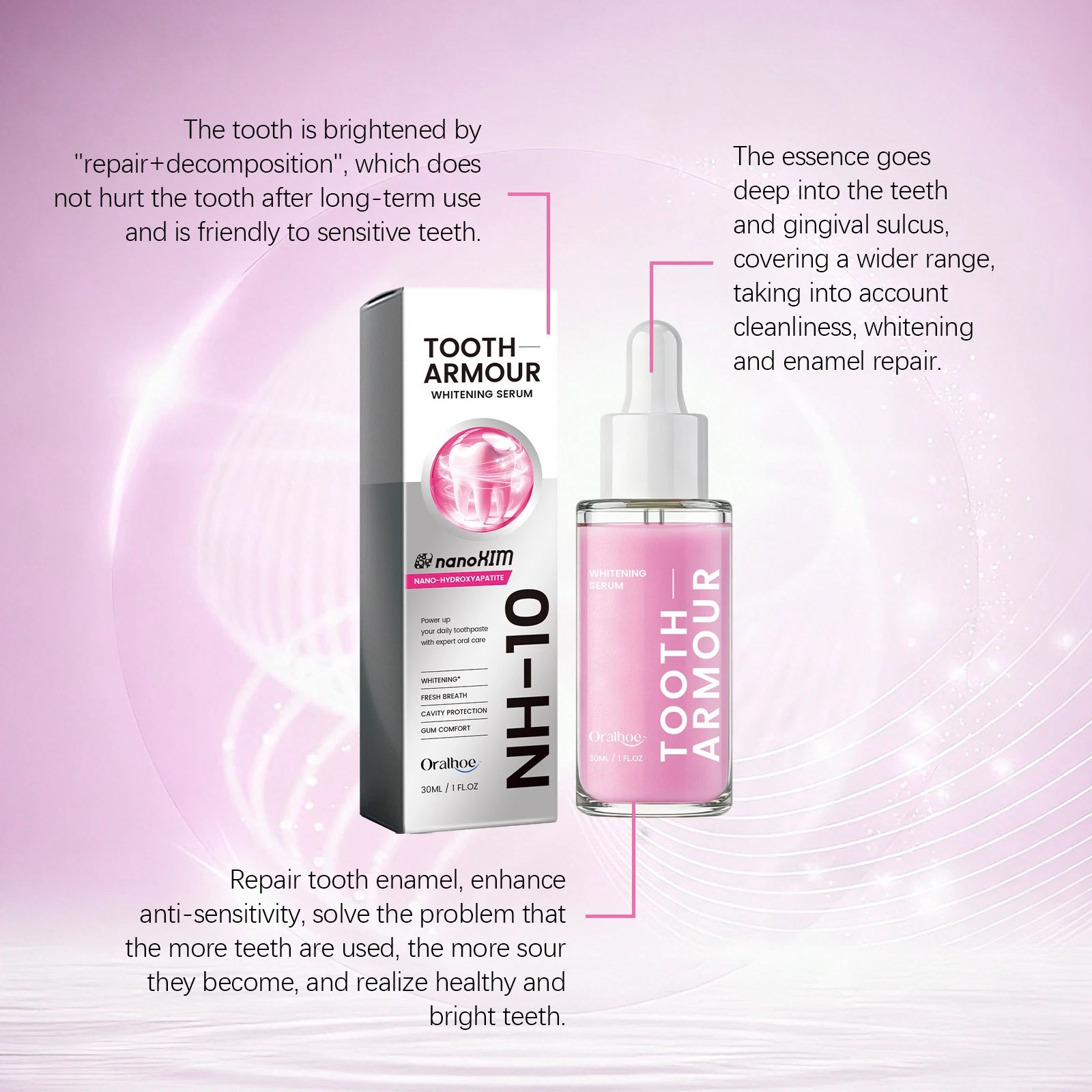 Tooth Armour Fluoride Free Toothpaste Serum Tooth Restoration Health Liquid 30ml thumbnail 4