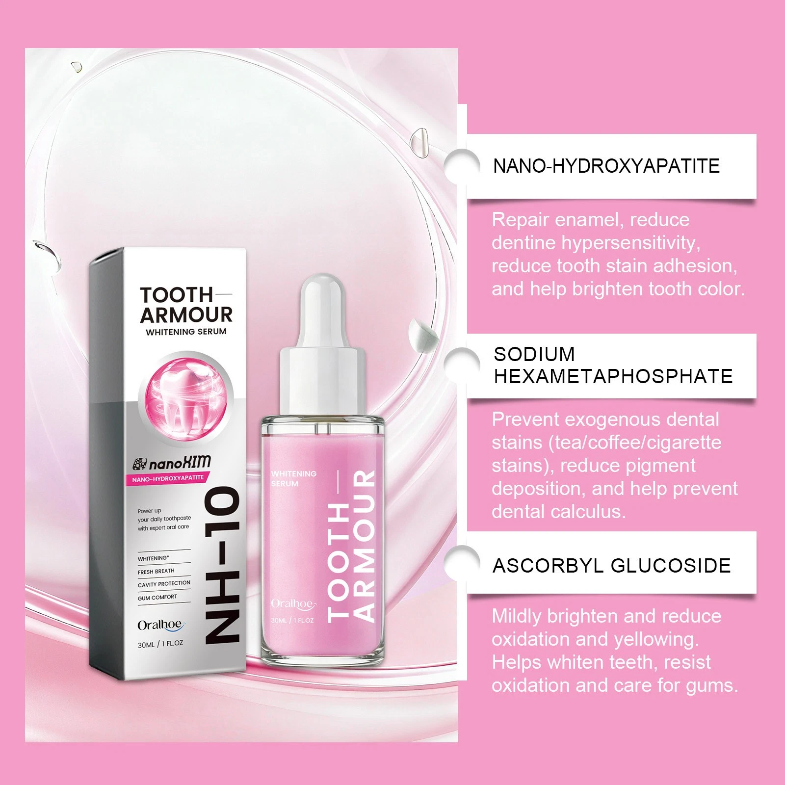 Tooth Armour Fluoride Free Toothpaste Serum Tooth Restoration Health Liquid 30ml thumbnail 6