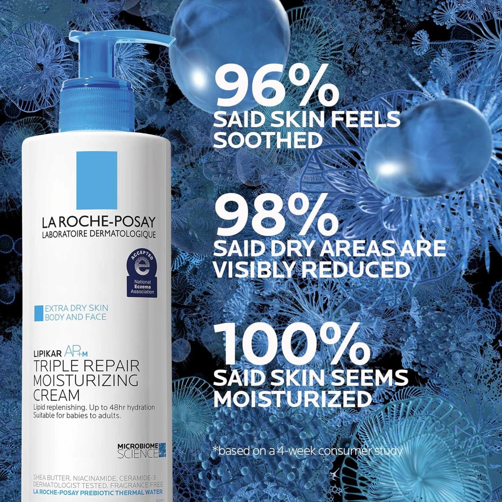La Roche-Posay Lipikar AP+ Triple Repair Moisturizing Cream, Face & Body Lotion thumbnail 4