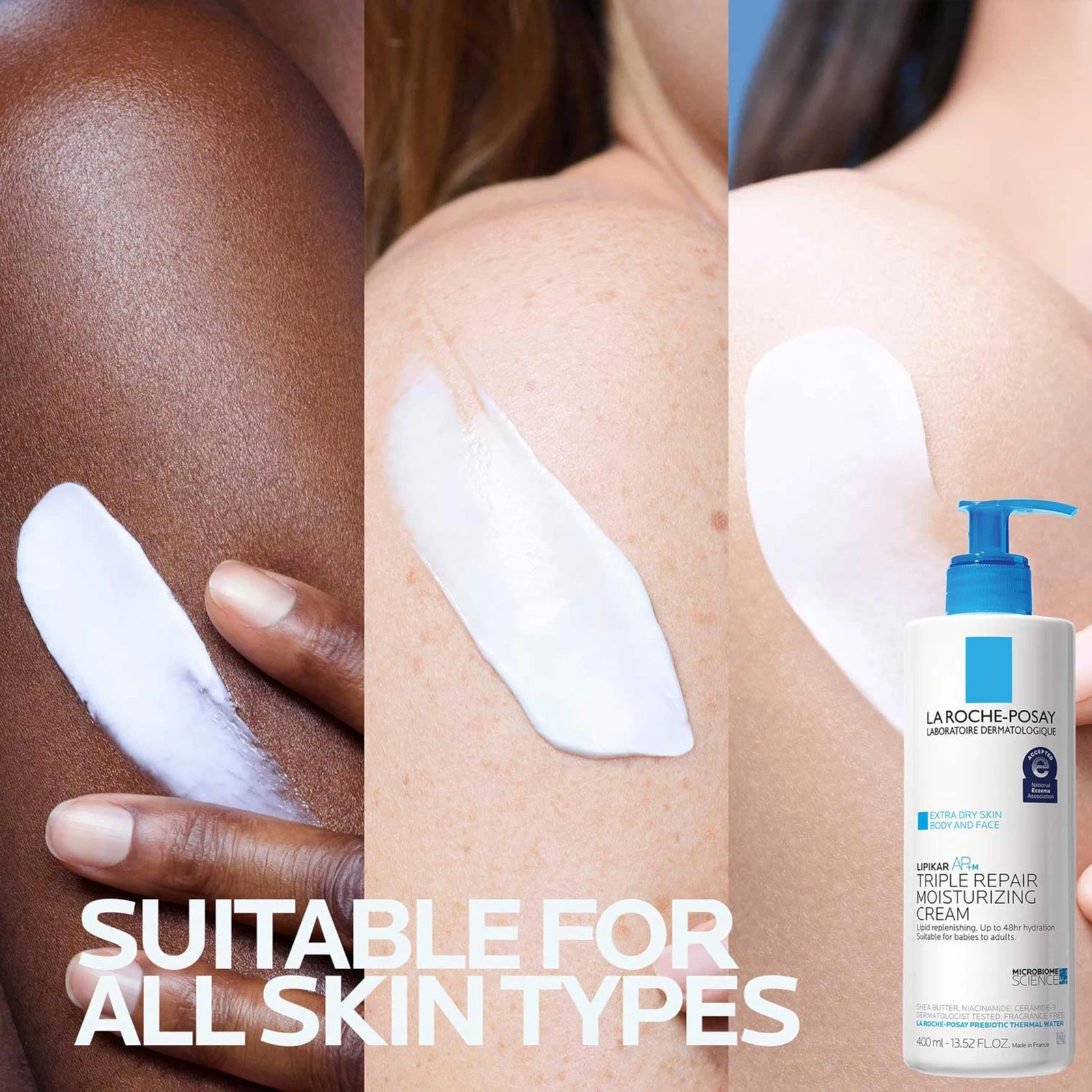 La Roche-Posay Lipikar AP+ Triple Repair Moisturizing Cream, Face & Body Lotion thumbnail 5