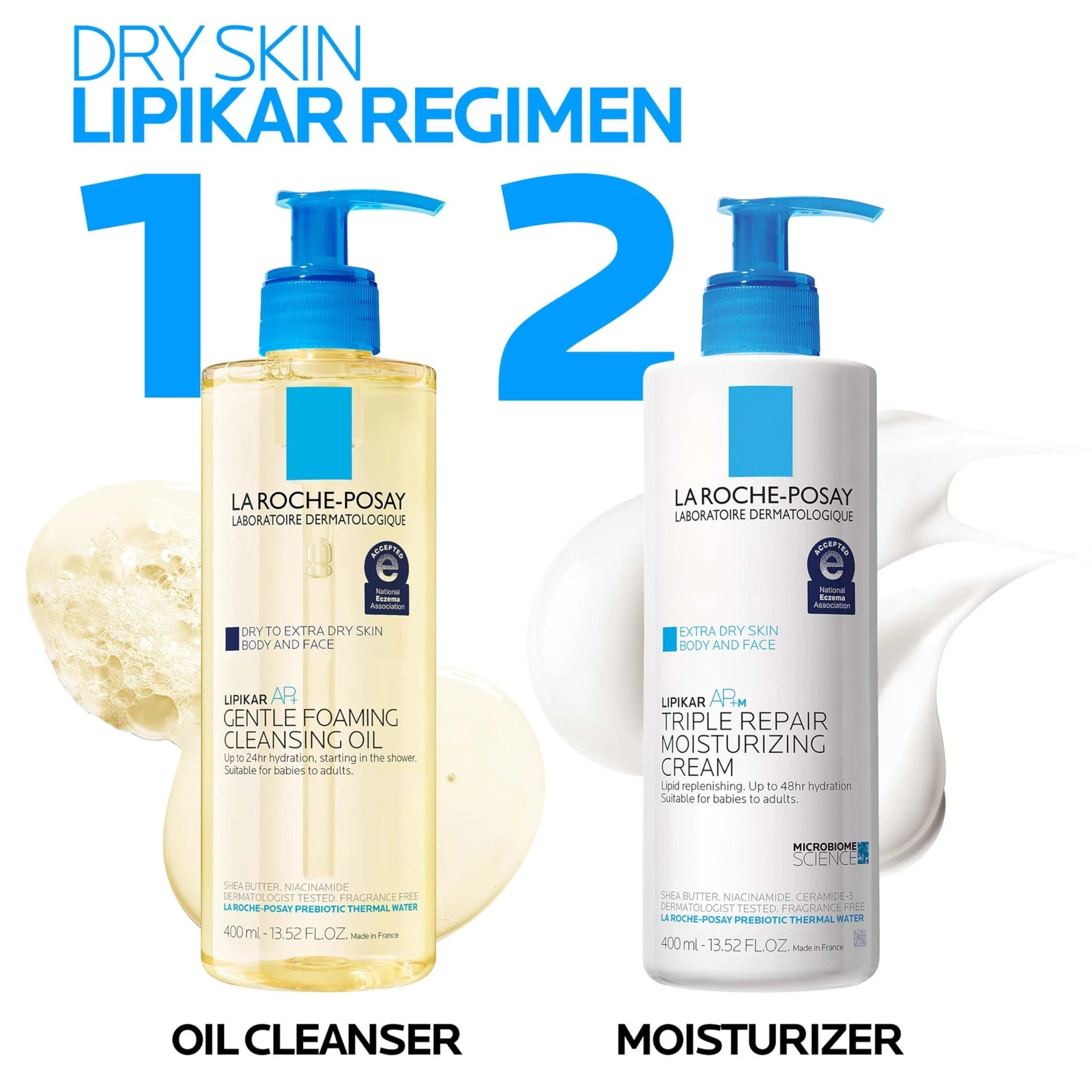 La Roche-Posay Lipikar AP+ Triple Repair Moisturizing Cream, Face & Body Lotion thumbnail 6