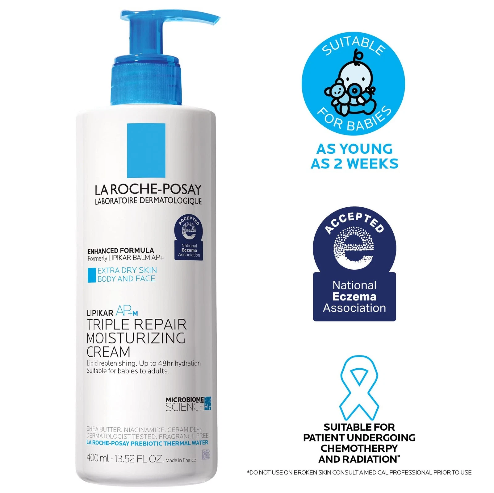 La Roche-Posay Lipikar AP+ Triple Repair Moisturizing Cream, Face & Body Lotion thumbnail 9
