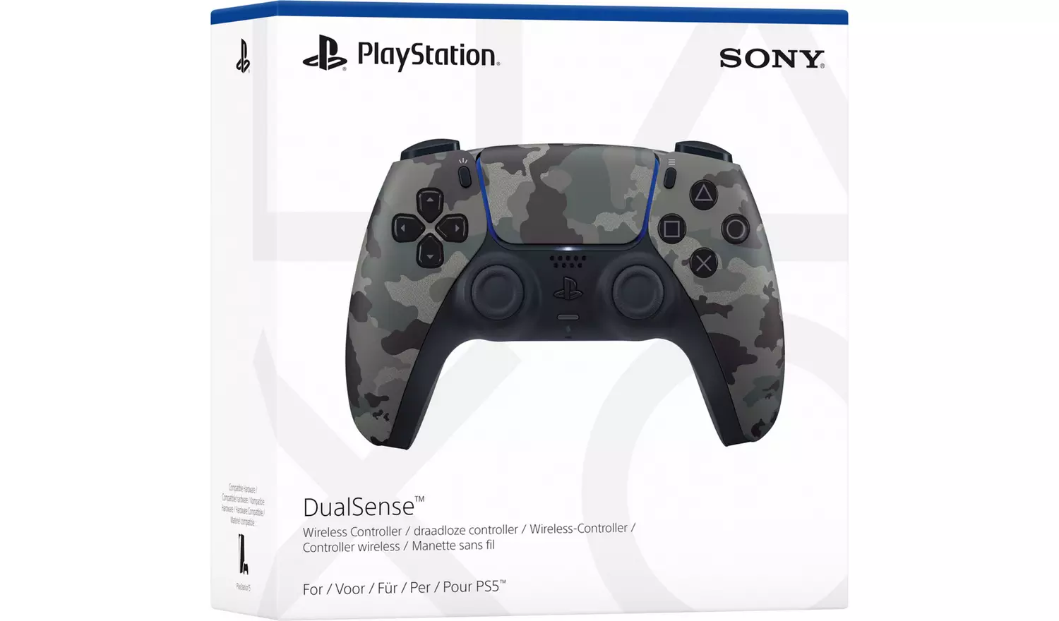 Sony DualSense PS5 Wireless Controller - Grey Camo thumbnail 2
