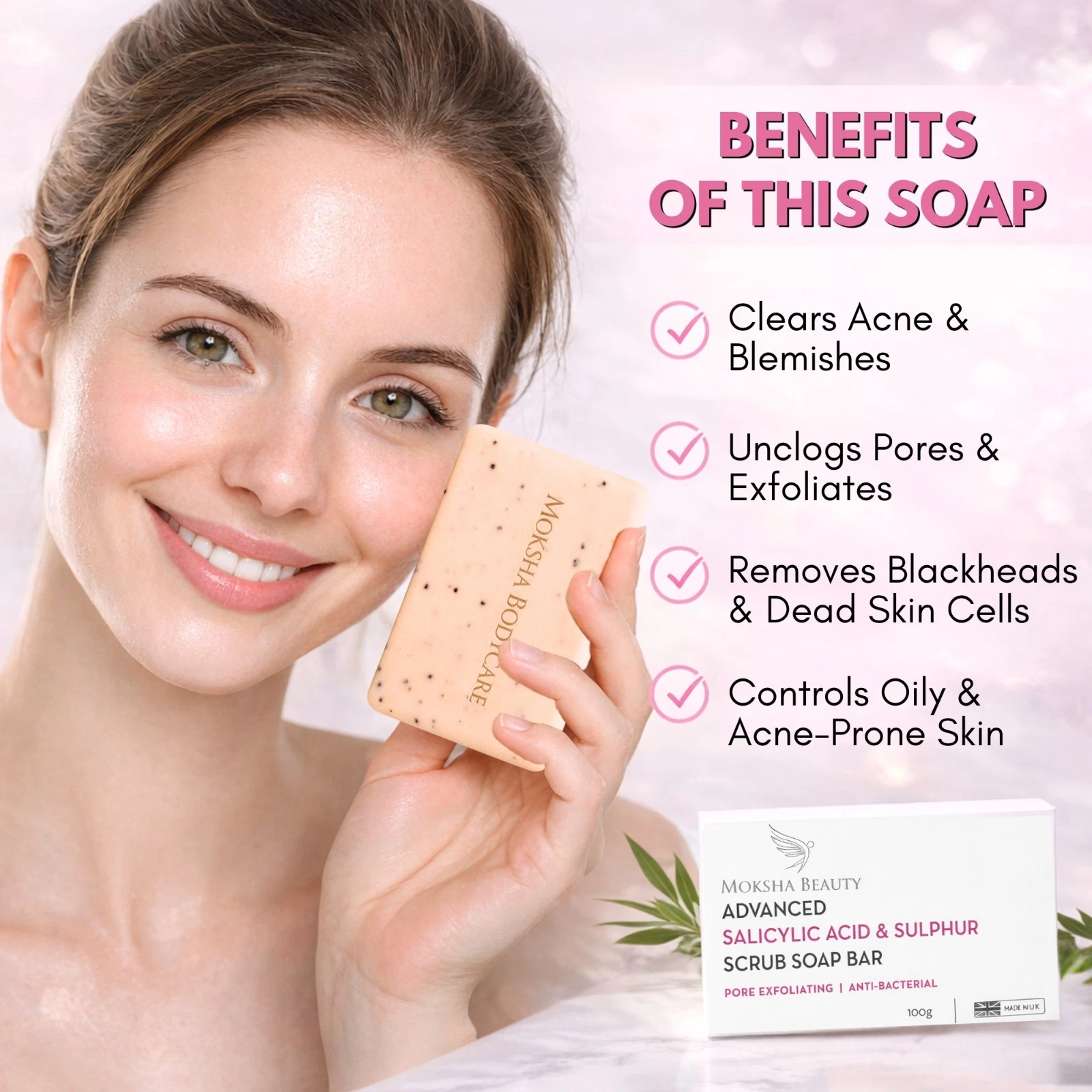 Sulphur Soap for Acne - Best Antibacterial Soap For Mites, Scabies, Anti-Blemish thumbnail 2