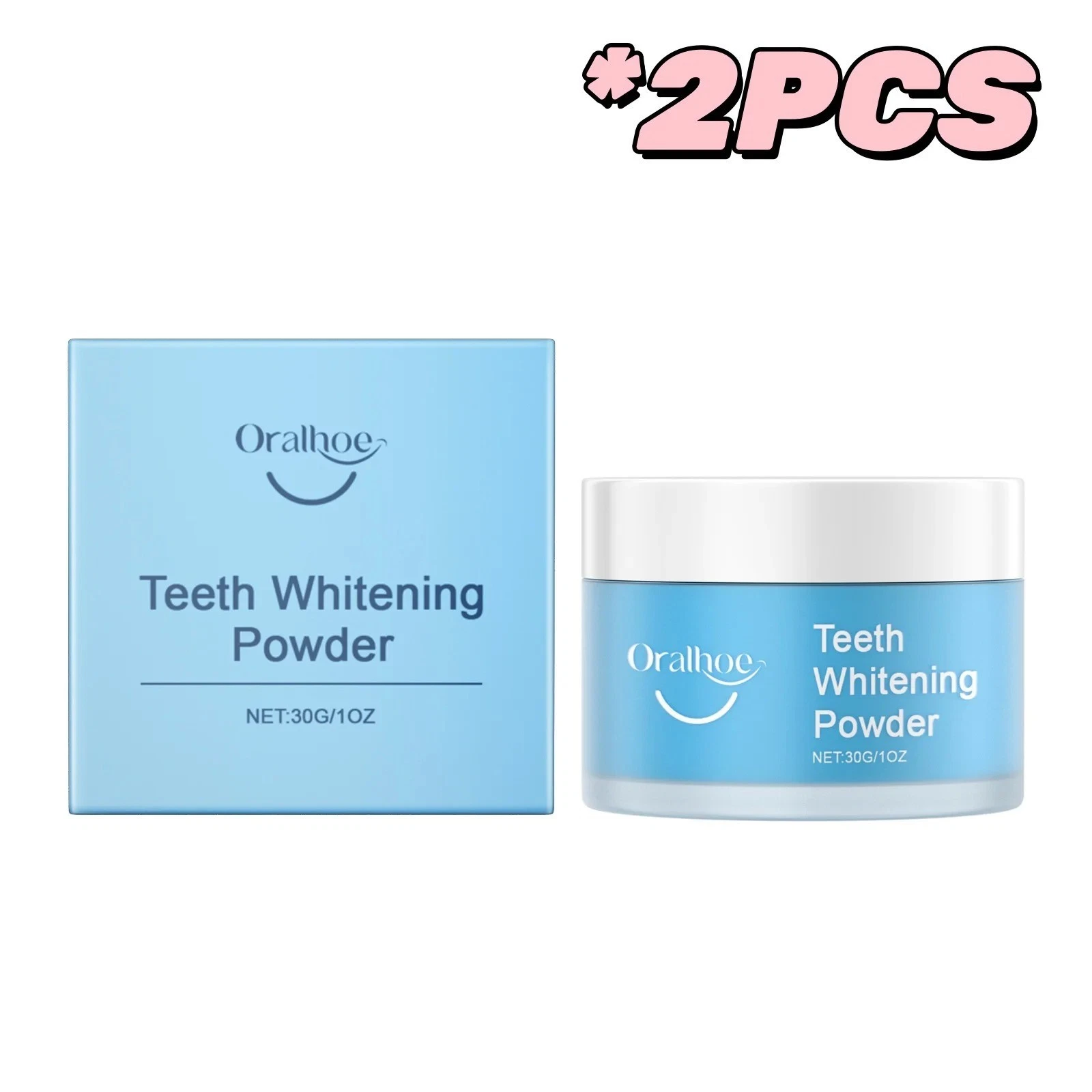 Teeth Whitening Powder – 6 Month Supply – Removes Years of Coffee, thumbnail 2