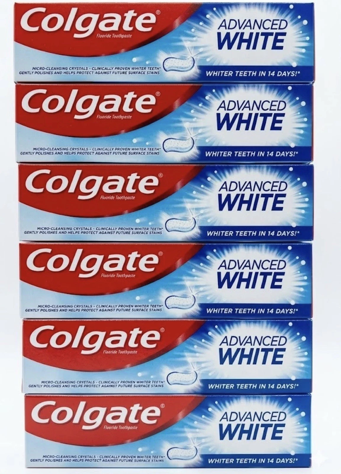 Colgate Advanced White Toothpaste 100ml Pack of 6