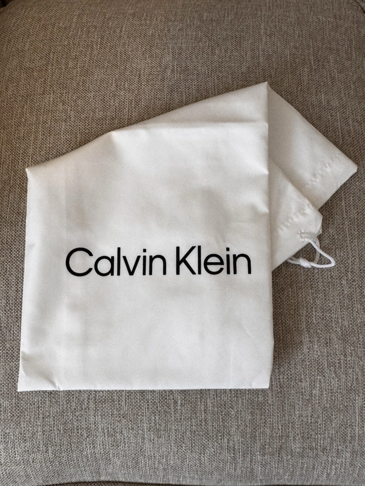 Calvin Klein CK Woven Medium Shopper Tote Bag Black Magnetic, Dust Bag thumbnail 5