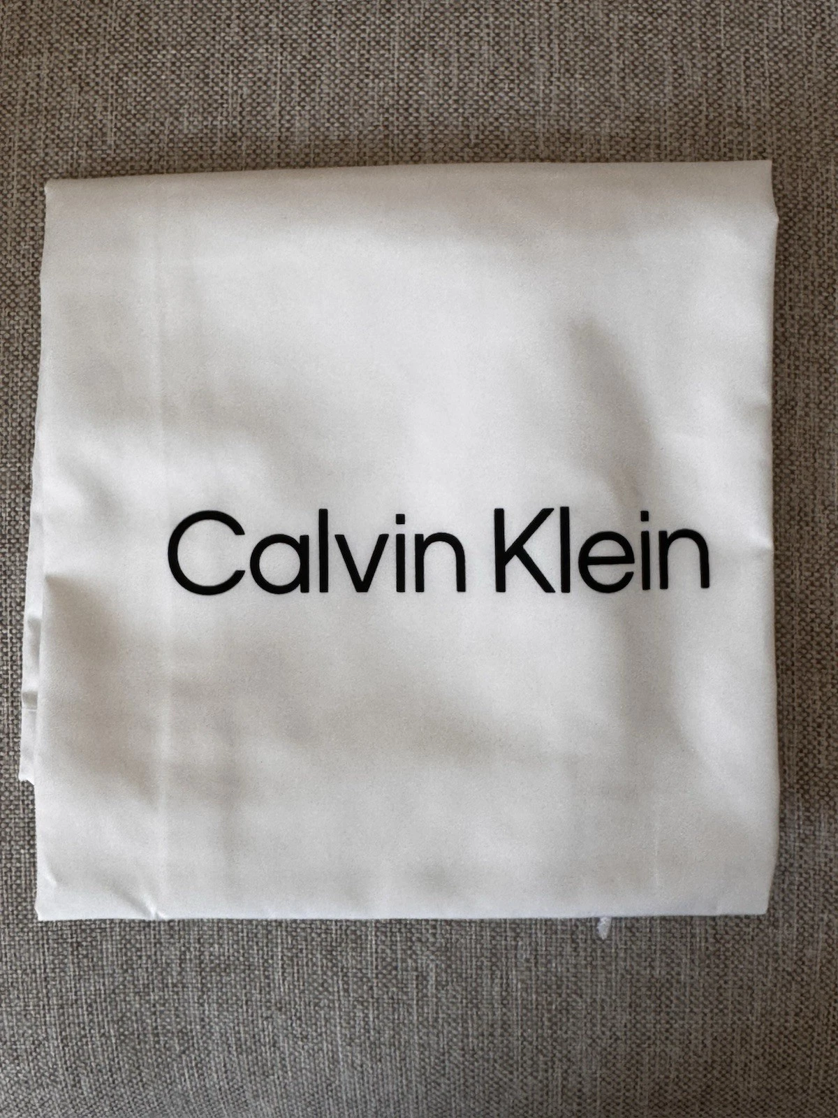 Calvin Klein CK Woven Medium Shopper Tote Bag Black Magnetic, Dust Bag thumbnail 8