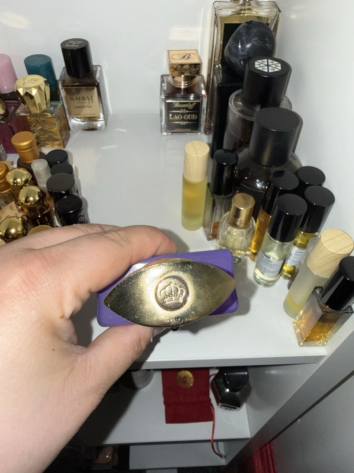 Amouage Myths Eau de Parfum Spray 100ml (3.4 fl oz) Regular Size Purple Bottle thumbnail 4