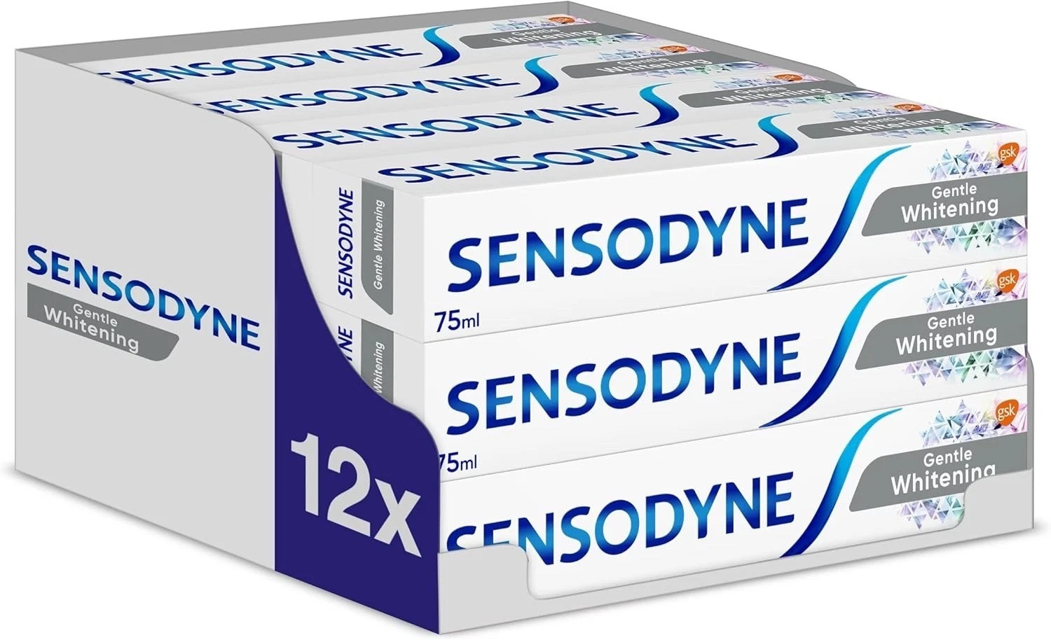 Sensodyne Whitening Sensitive Toothpaste 75ml Daily Care Gentle – Pack of 12