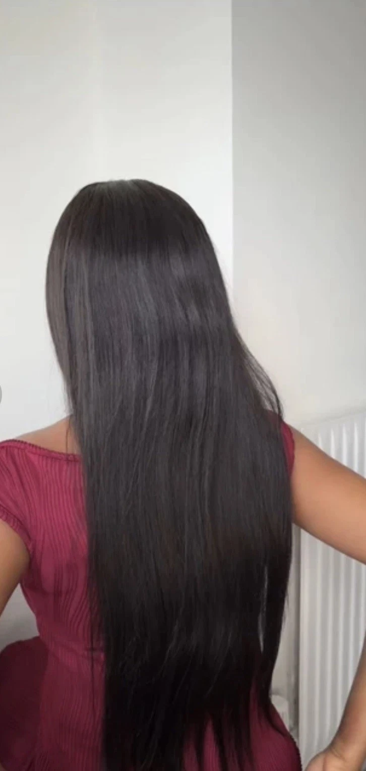 Ladies Black Human Hair Lace Front Wig thumbnail 3