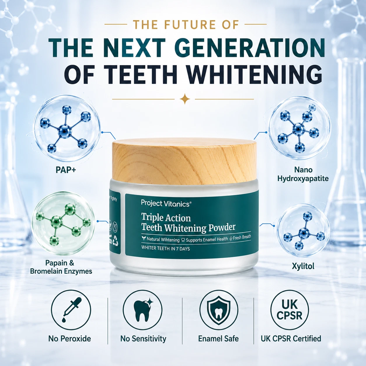 Teeth Whitening Powder - Tooth Whitening Powder - Natural - Sensitivity Free thumbnail 11