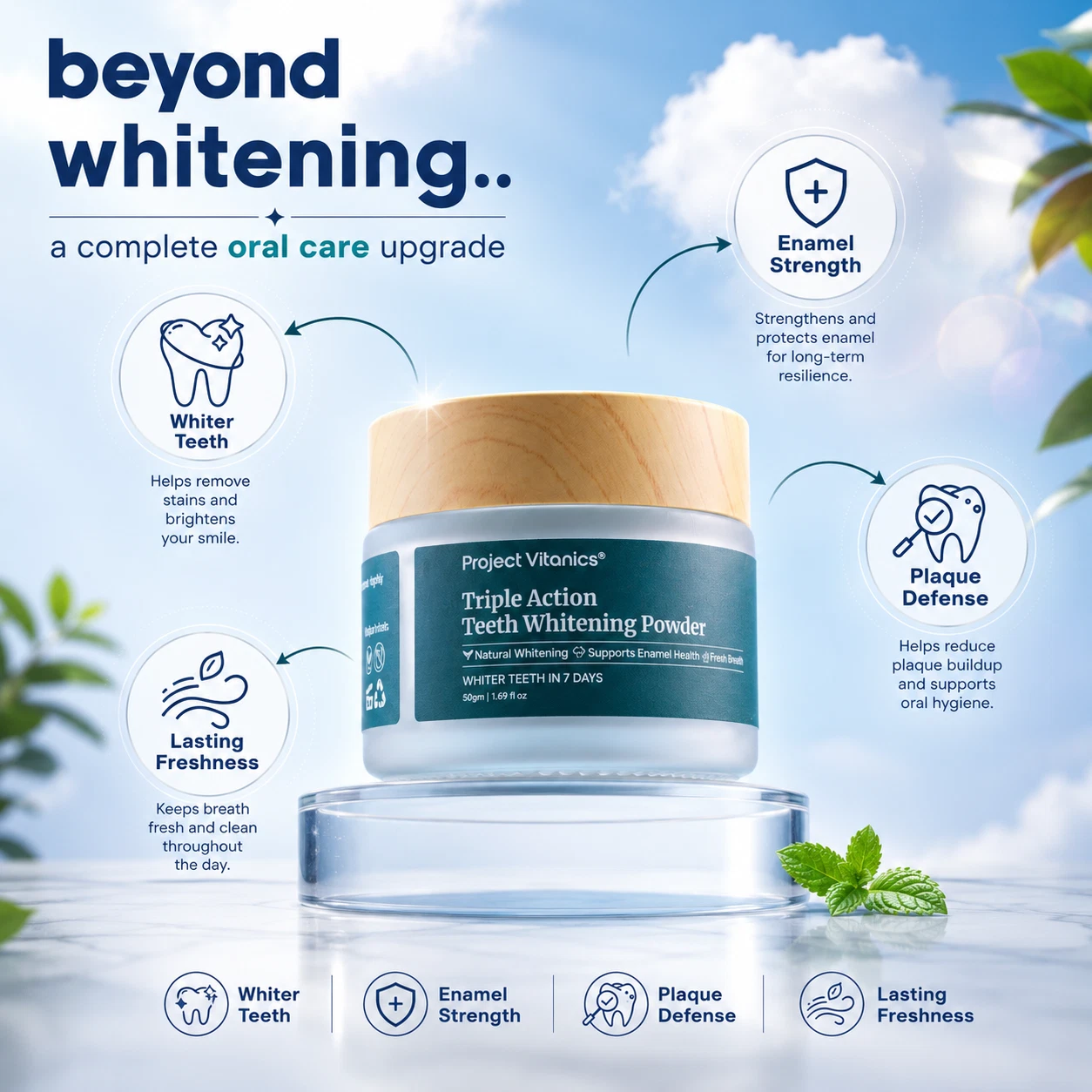 Teeth Whitening Powder - Tooth Whitening Powder - Natural - Sensitivity Free thumbnail 14