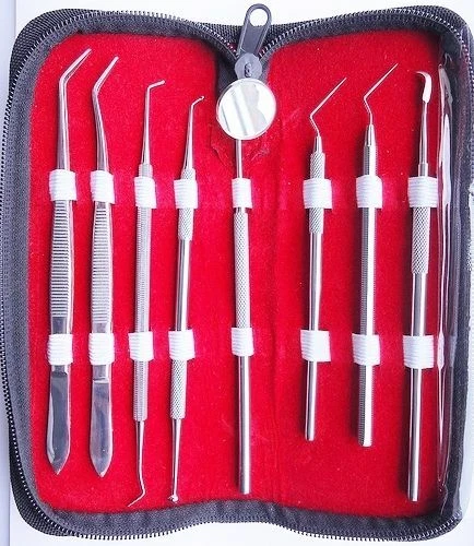 Dental Teeth Whitening Kit Dentist Tooth Plaque Calculus Tartar Remover Tools thumbnail 2