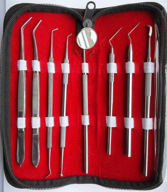 Dental Teeth Whitening Kit Dentist Tooth Plaque Calculus Tartar Remover Tools thumbnail 6