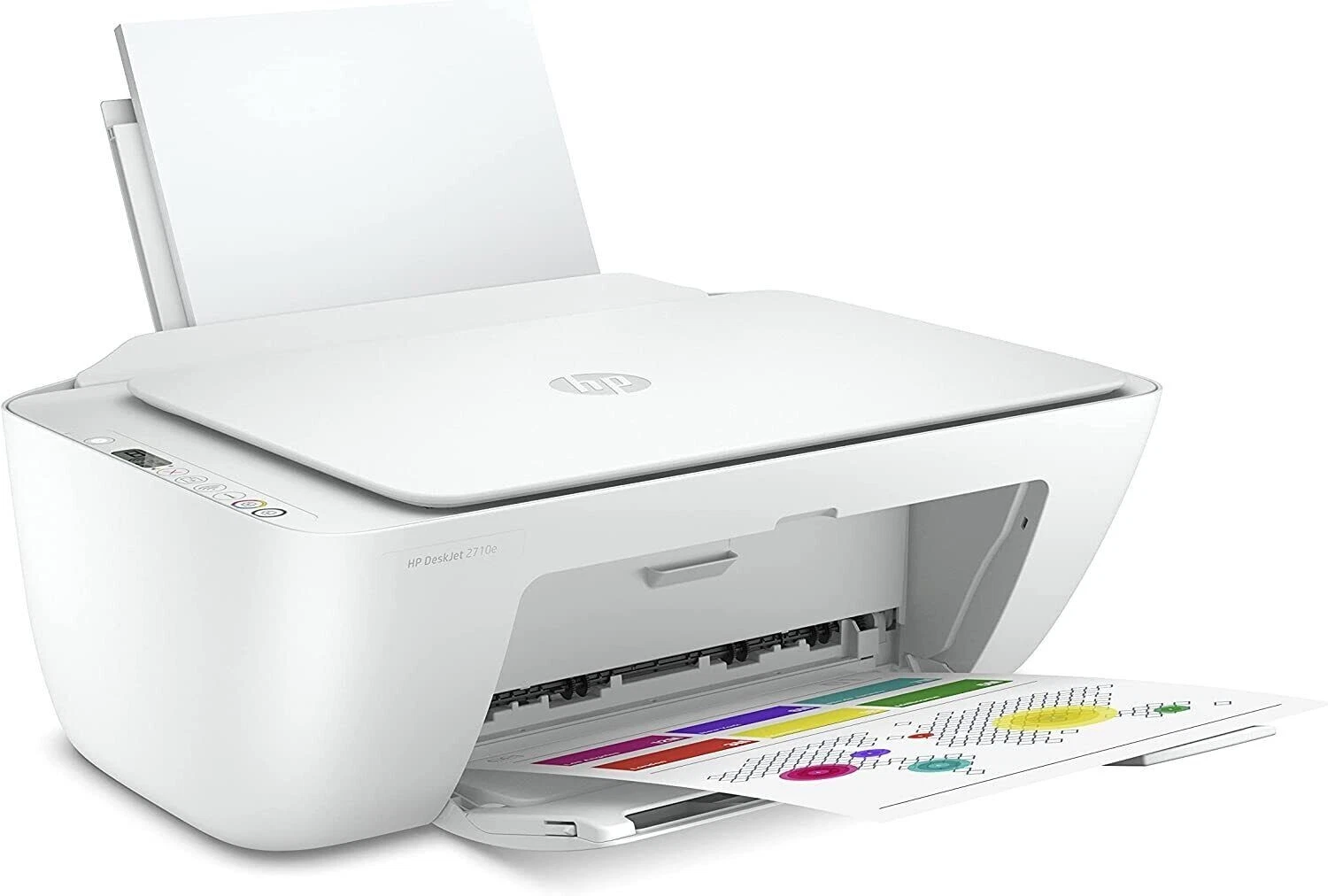 HP DeskJet 2710e All-In-One Inkjet Printer - White thumbnail 2