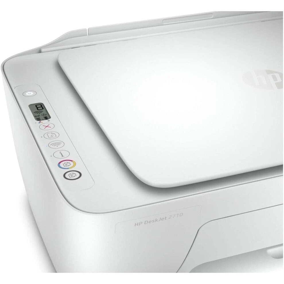 HP DeskJet 2710e All-In-One Inkjet Printer - White thumbnail 4